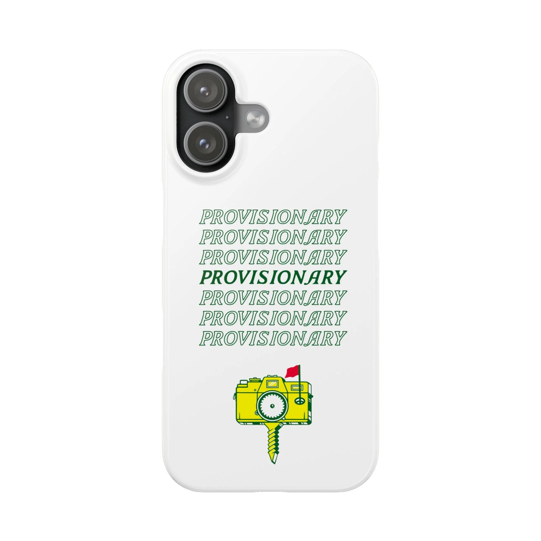 PROVISIONARY iPhone Case (White)