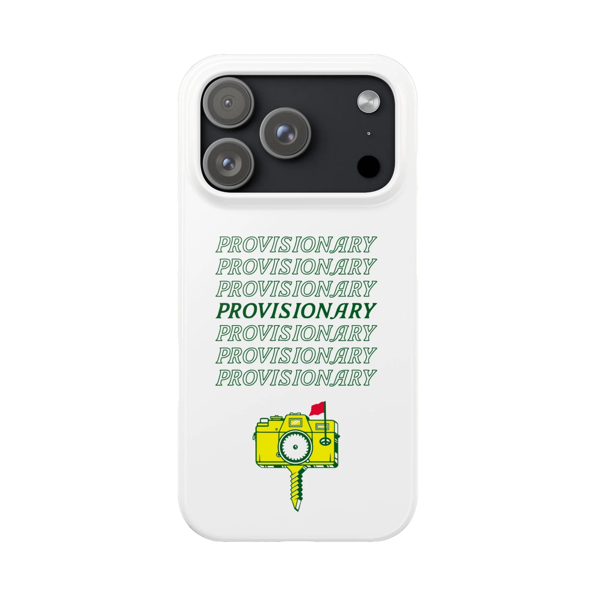 PROVISIONARY iPhone Case (White)
