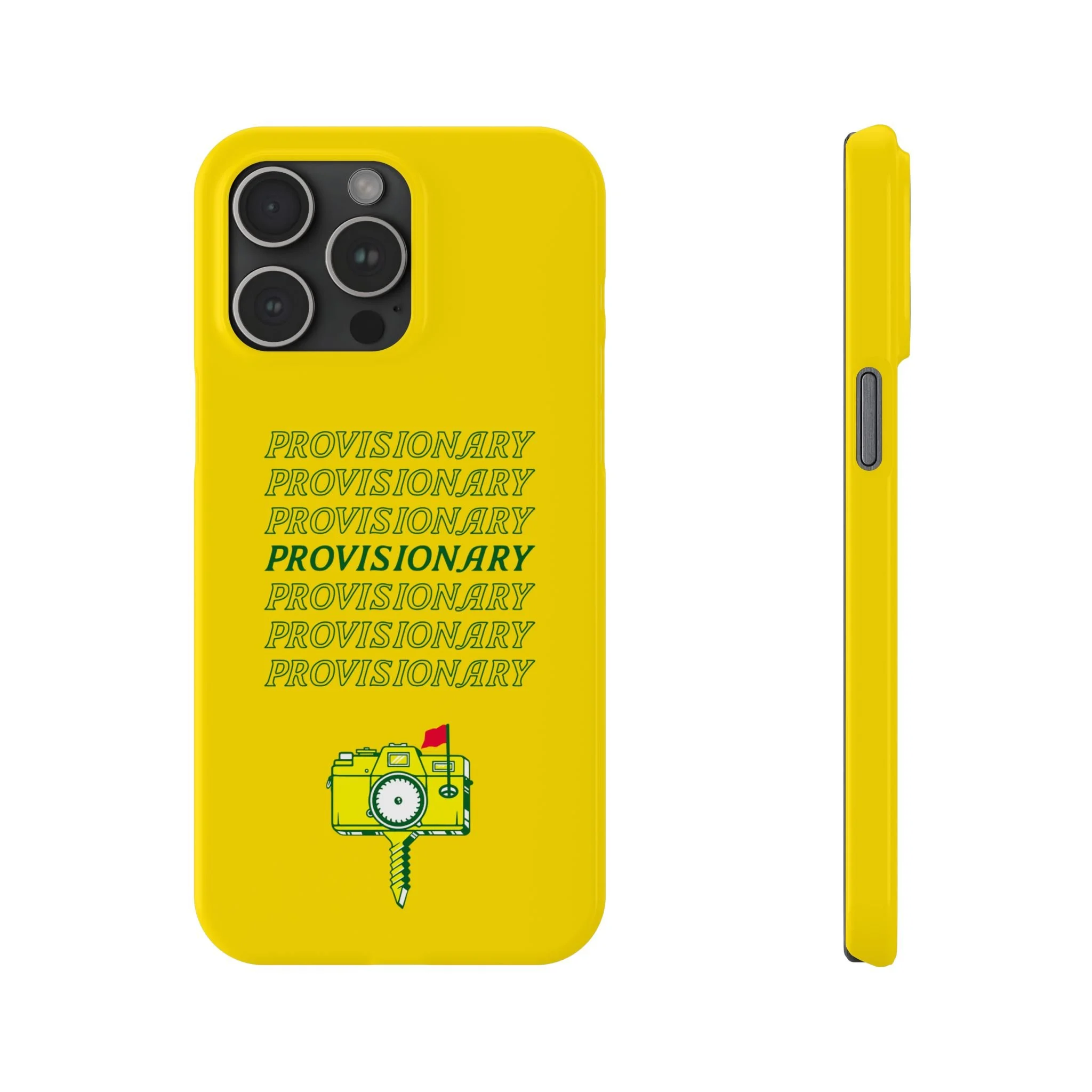 PROVISIONARY iPhone Case (Yellow)