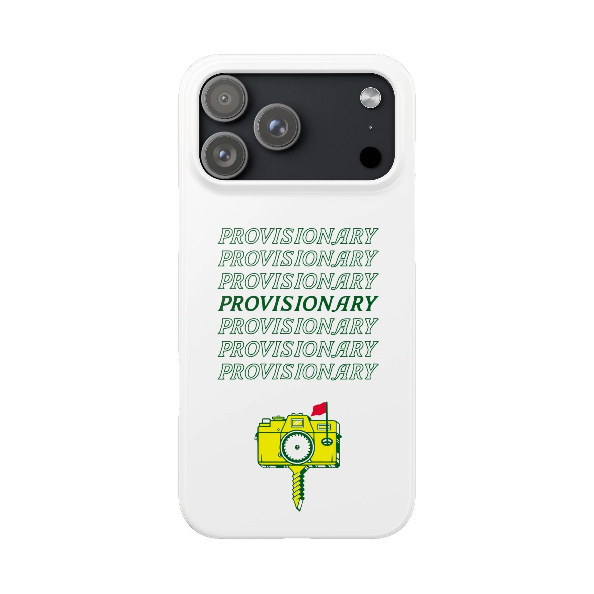 PROVISIONARY iPhone Case (White)