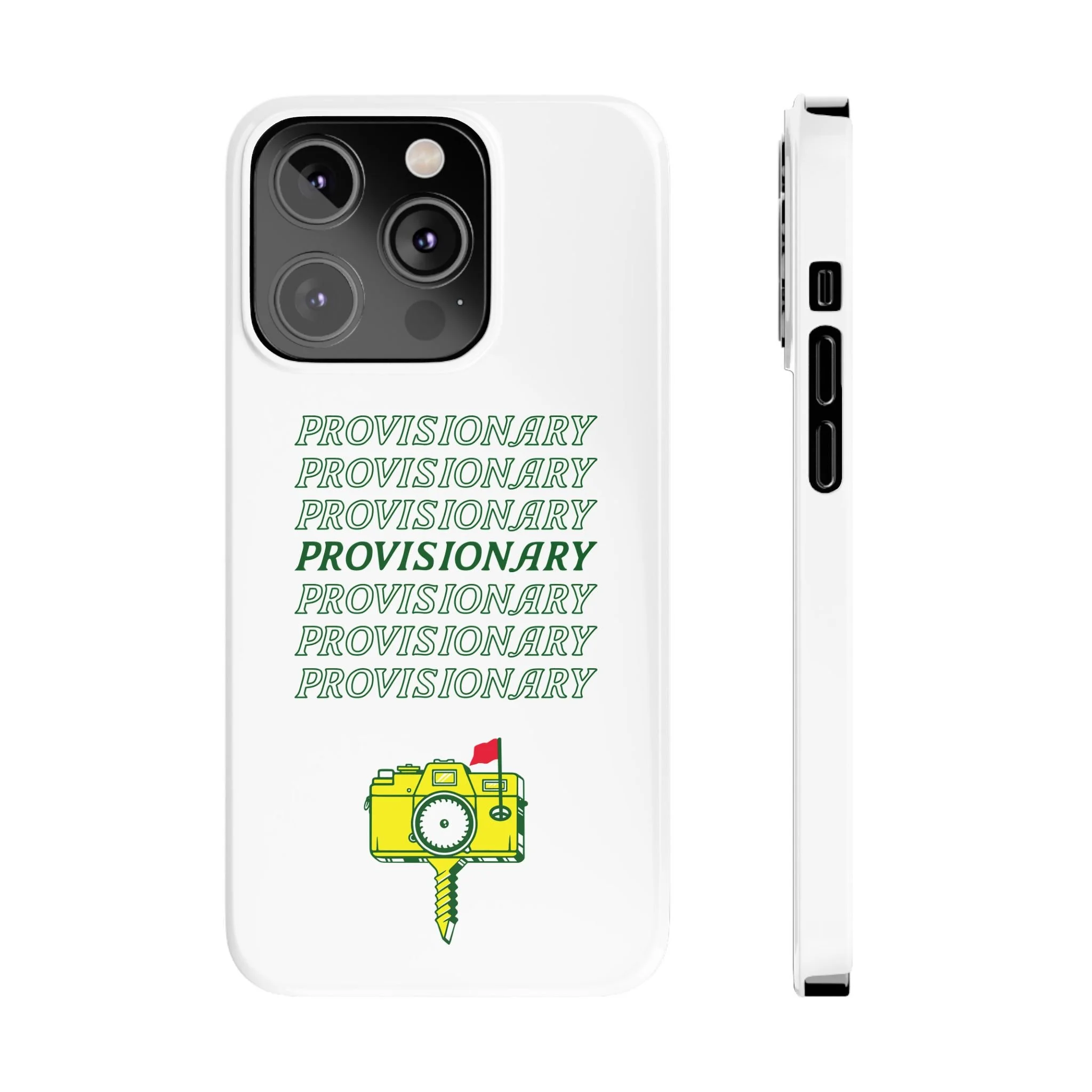 PROVISIONARY iPhone Case (White)