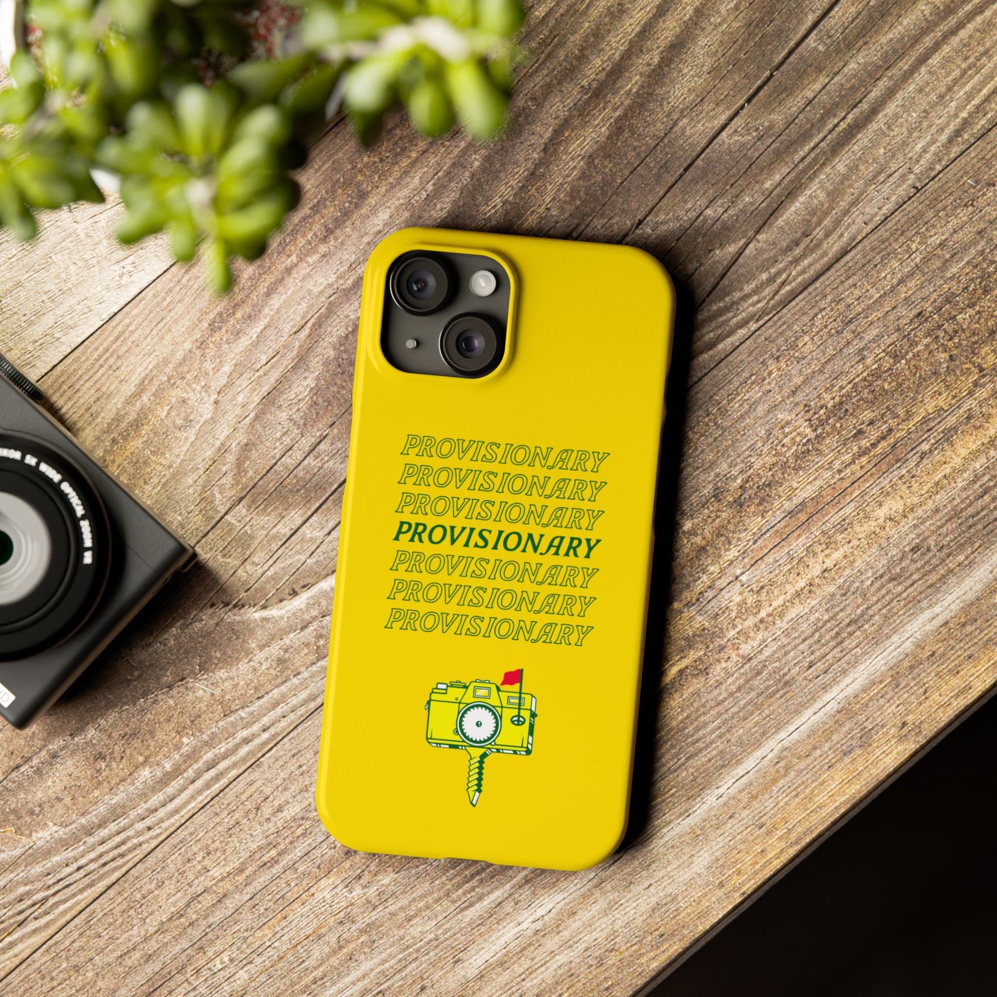 PROVISIONARY iPhone Case (Yellow)