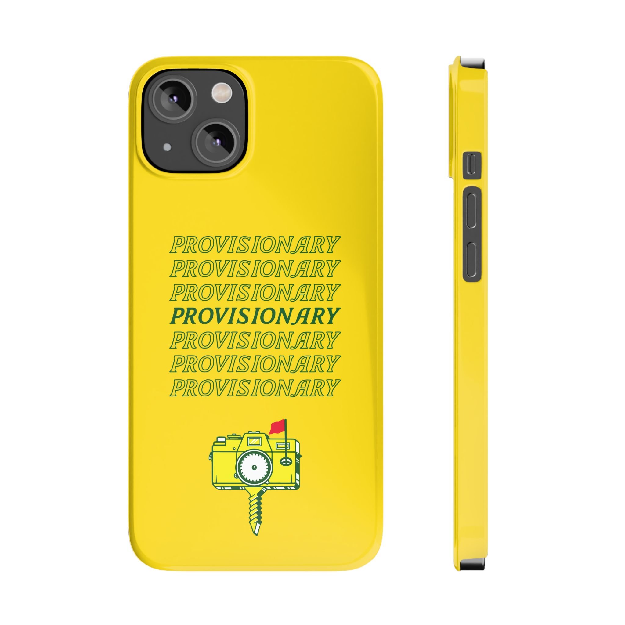 PROVISIONARY iPhone Case (Yellow)