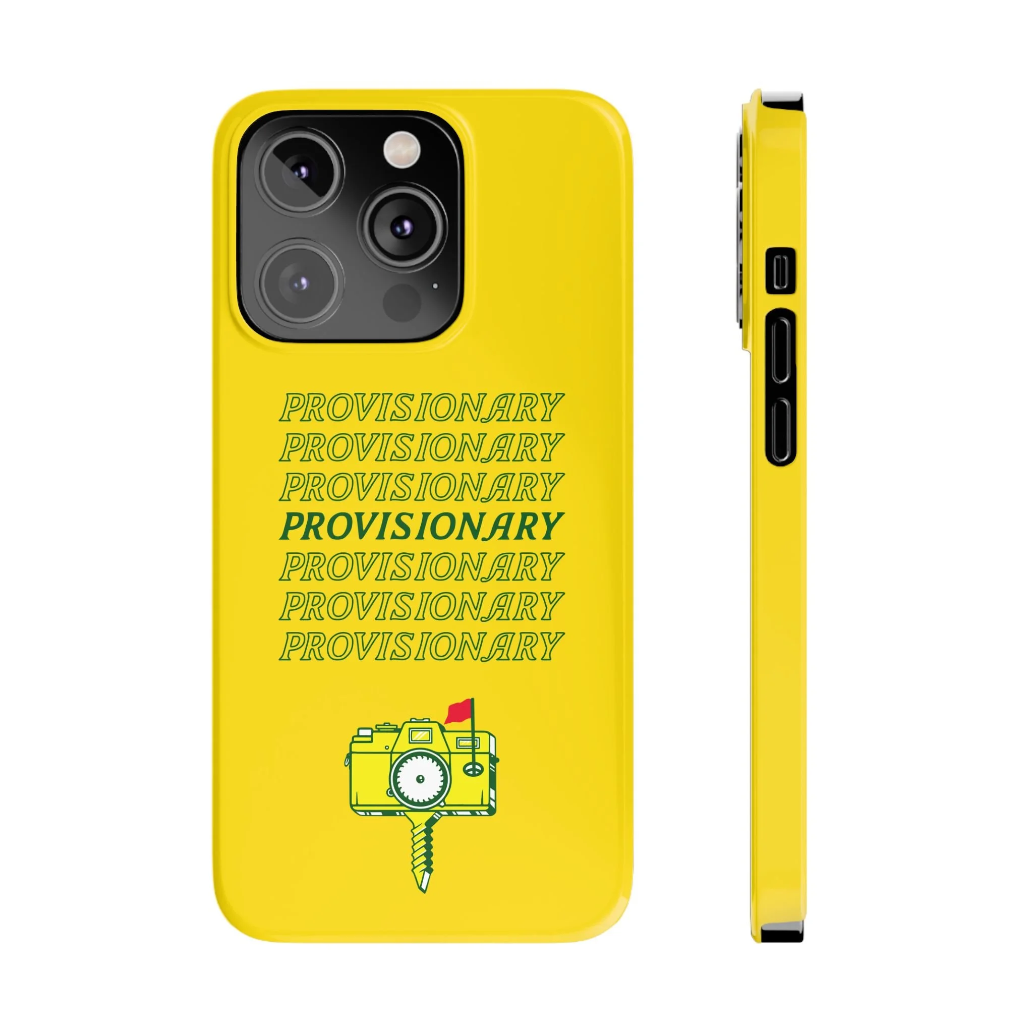 PROVISIONARY iPhone Case (Yellow)