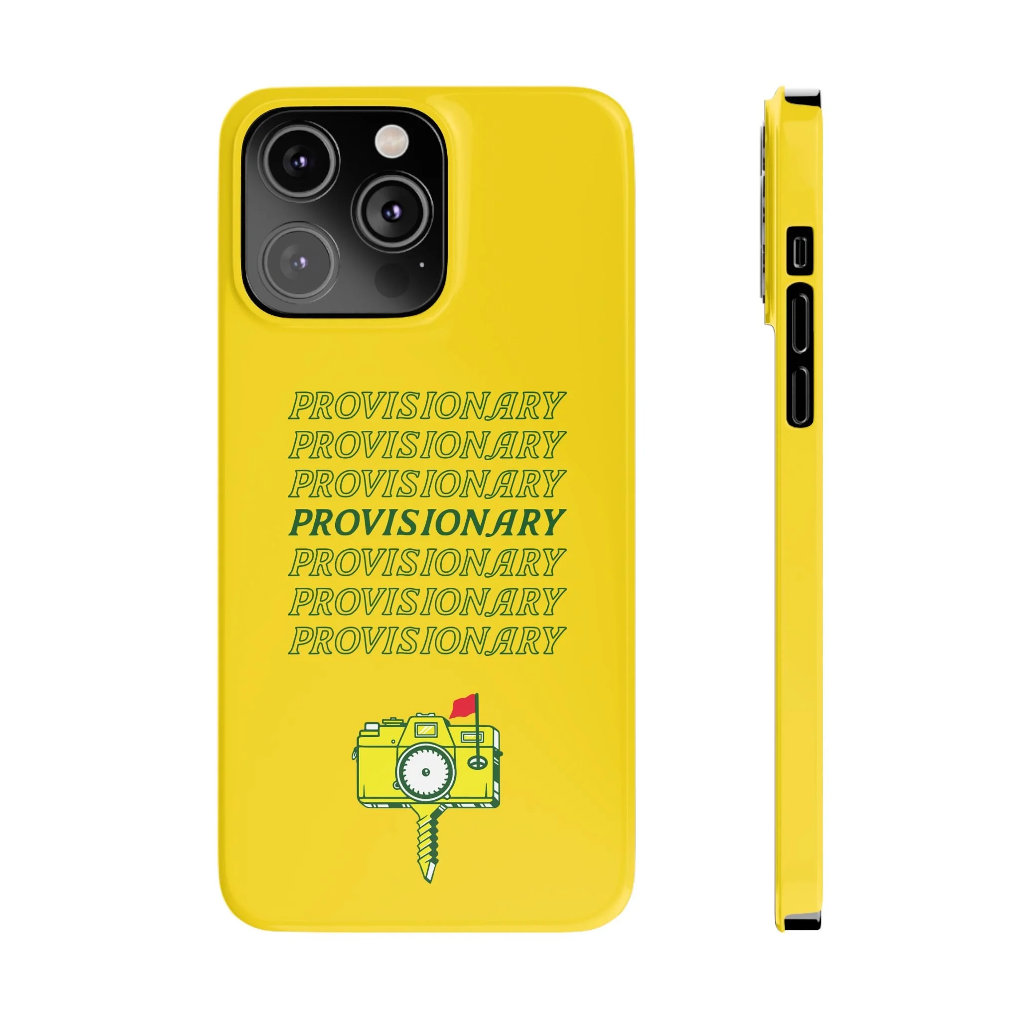 PROVISIONARY iPhone Case (Yellow)