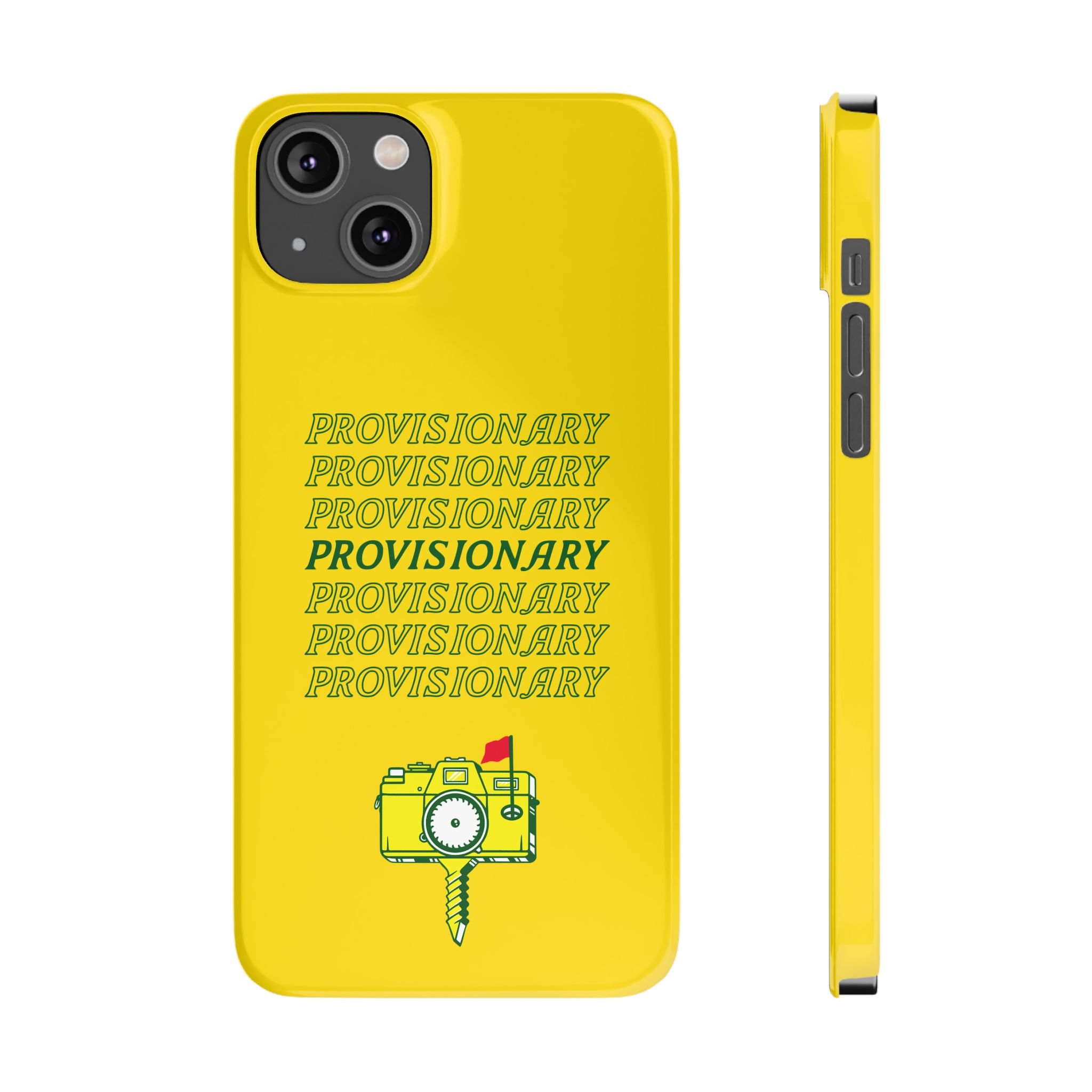 PROVISIONARY iPhone Case (Yellow)