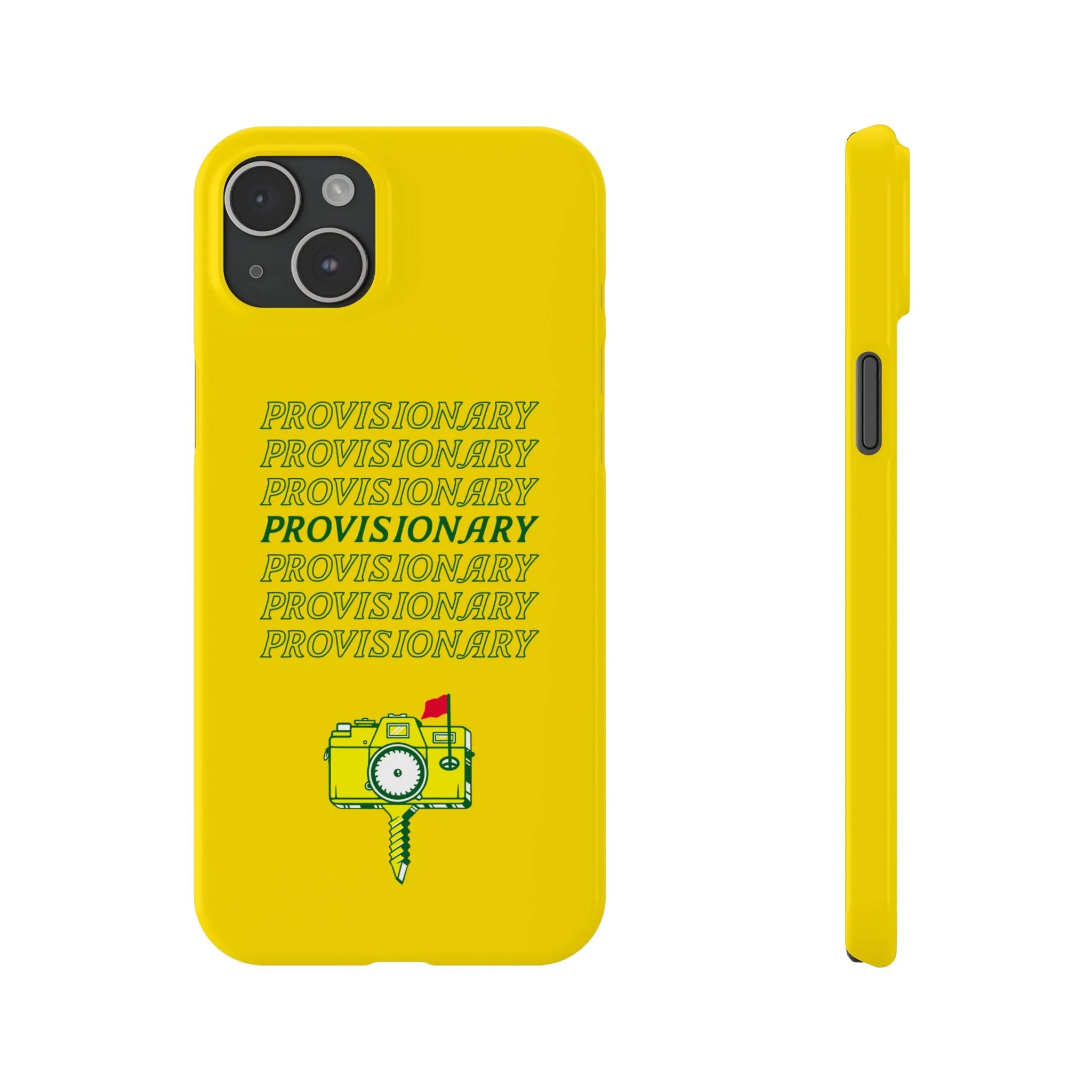 PROVISIONARY iPhone Case (Yellow)