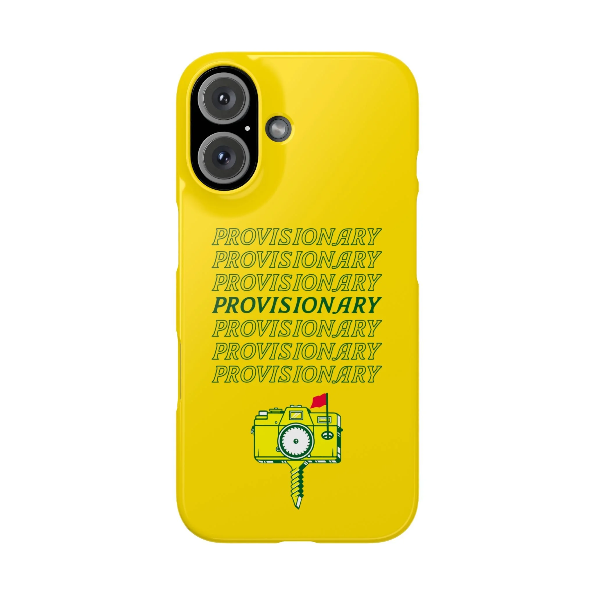 PROVISIONARY iPhone Case (Yellow)
