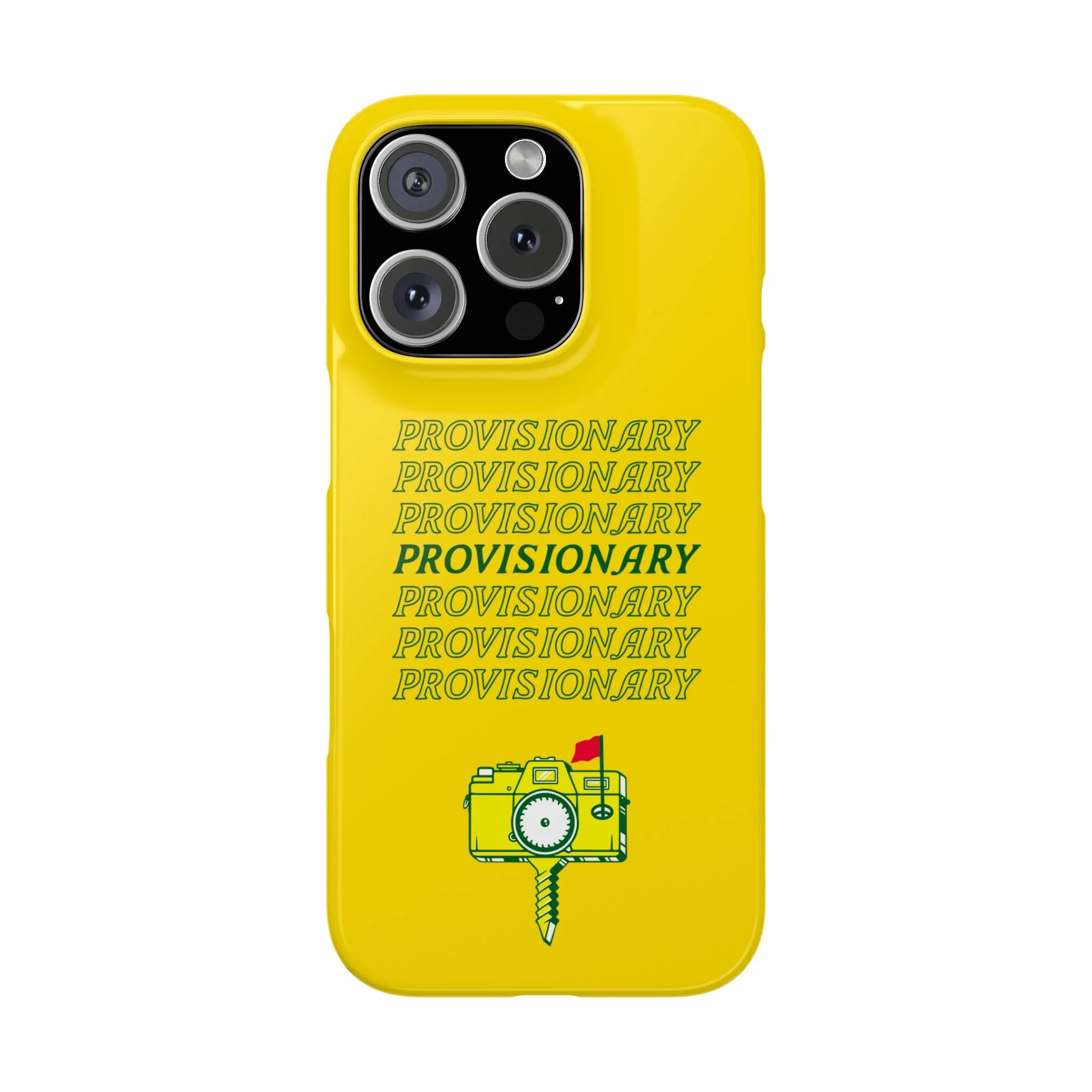 PROVISIONARY iPhone Case (Yellow)