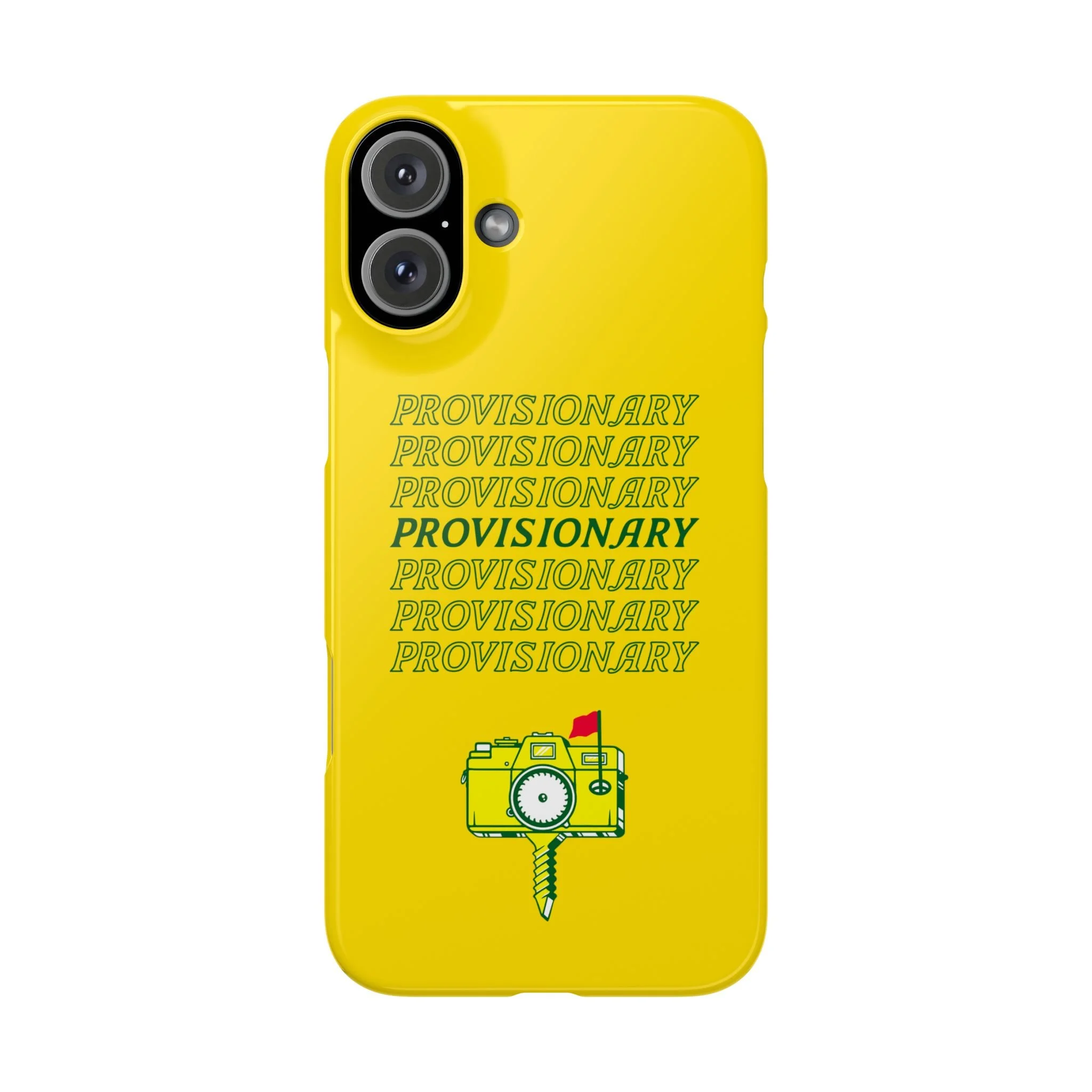 PROVISIONARY iPhone Case (Yellow)