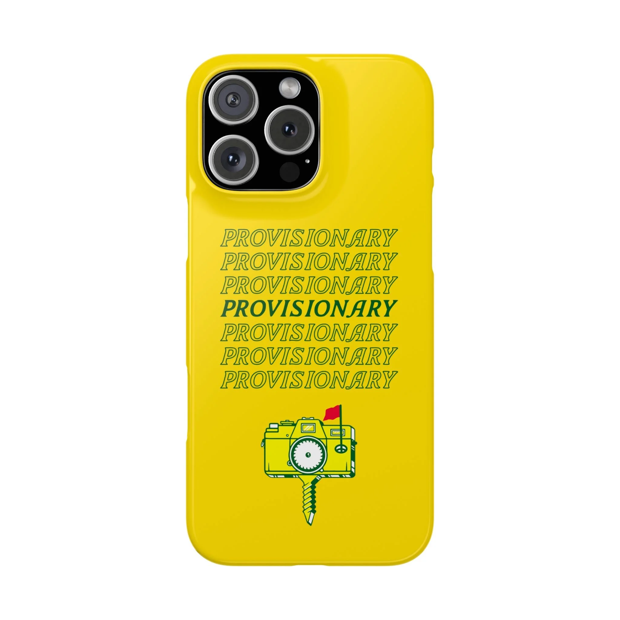 PROVISIONARY iPhone Case (Yellow)
