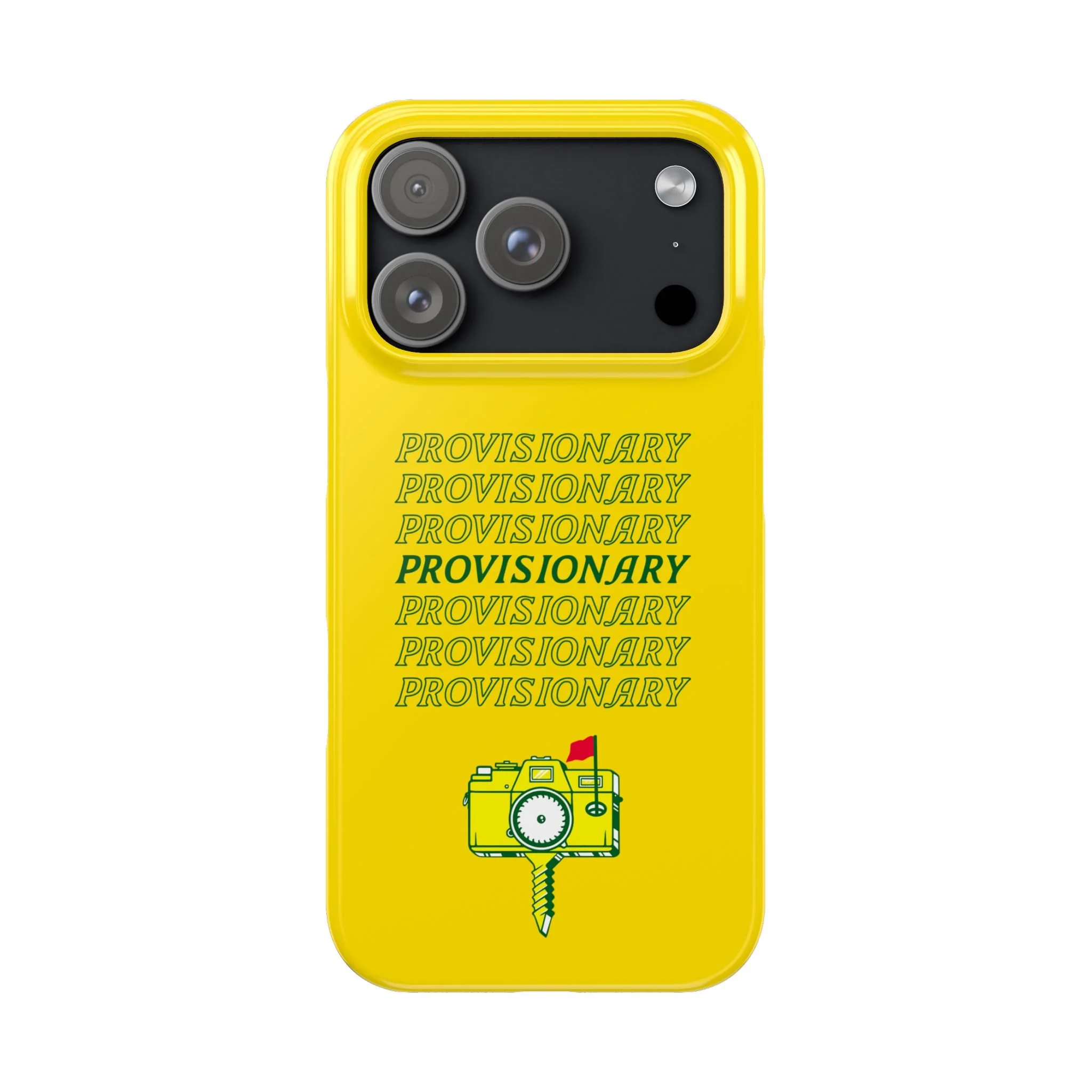 PROVISIONARY iPhone Case (Yellow)
