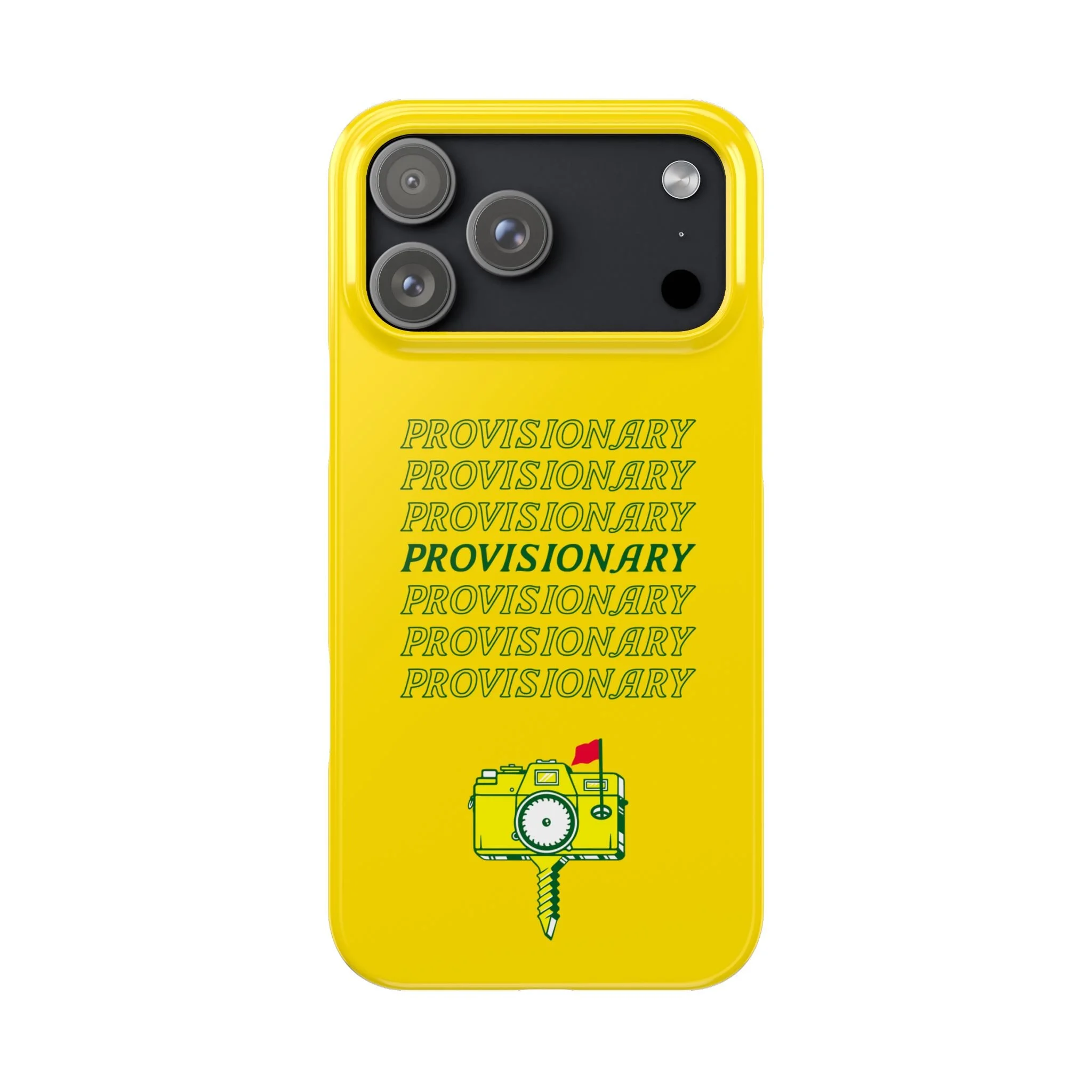 PROVISIONARY iPhone Case (Yellow)