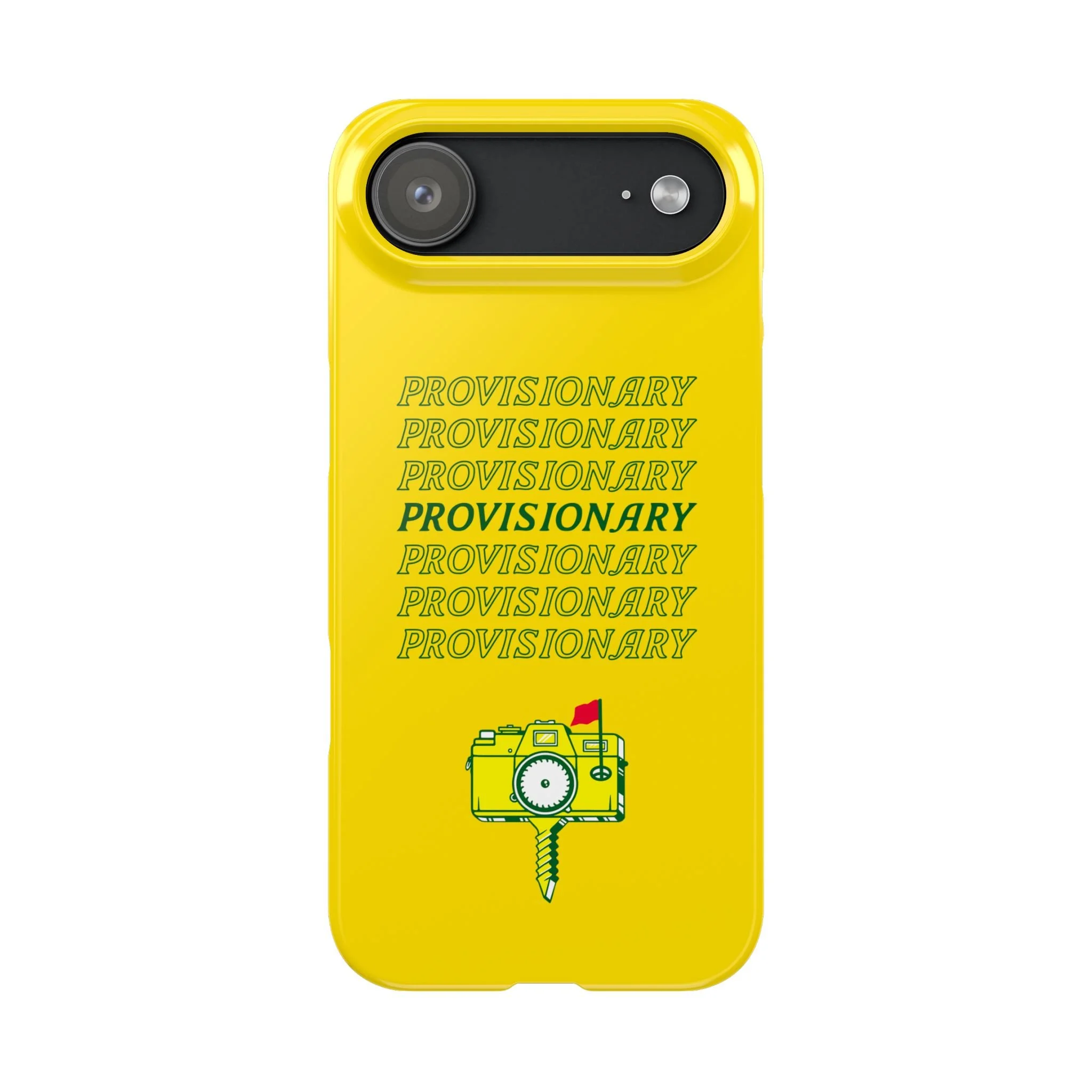 PROVISIONARY iPhone Case (Yellow)