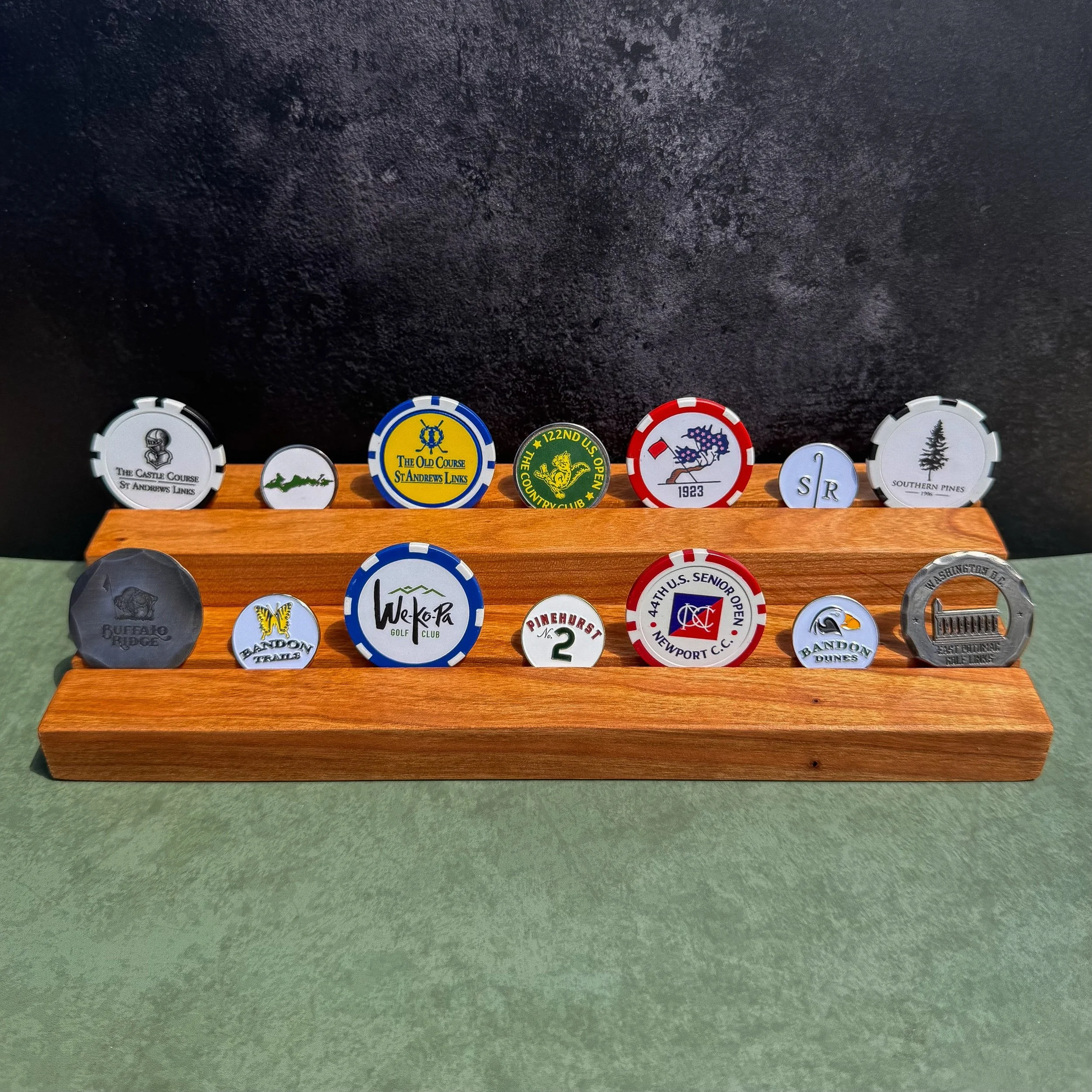 Two-Tier Golf Ball Marker Display