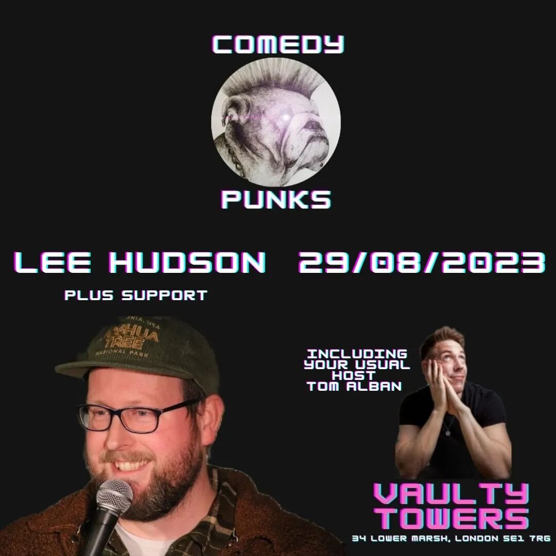 Comedy Punks is back again right after the Bank Holiday weekend! 

We look forward to welcoming 5 fantastic acts, all at the price of &pound;5 per ticket.

Get yours now to avoid disappointment, link in bio.

Date: Tuesday 29th August
Location: Vault