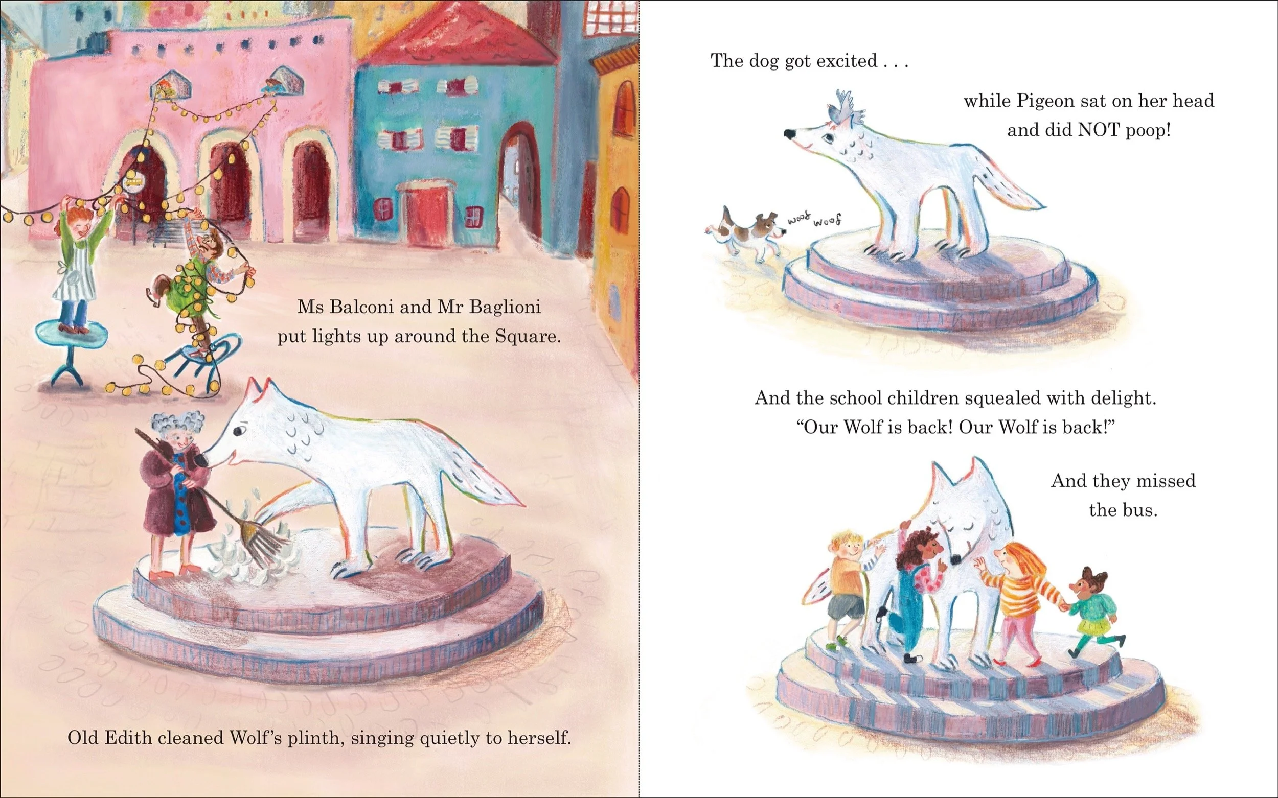Wolf in the City — Rachel Tilda Wolf Illustration