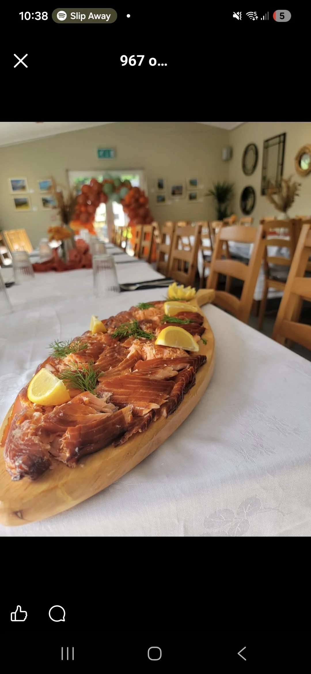 Salmon catering argyll