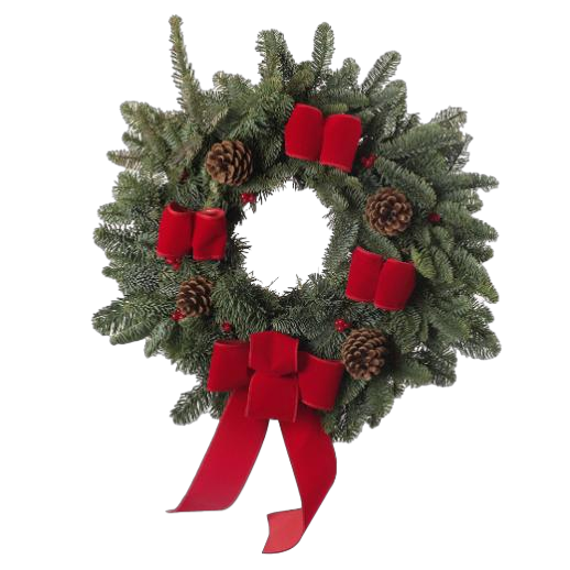 Decorated real Noble wreath