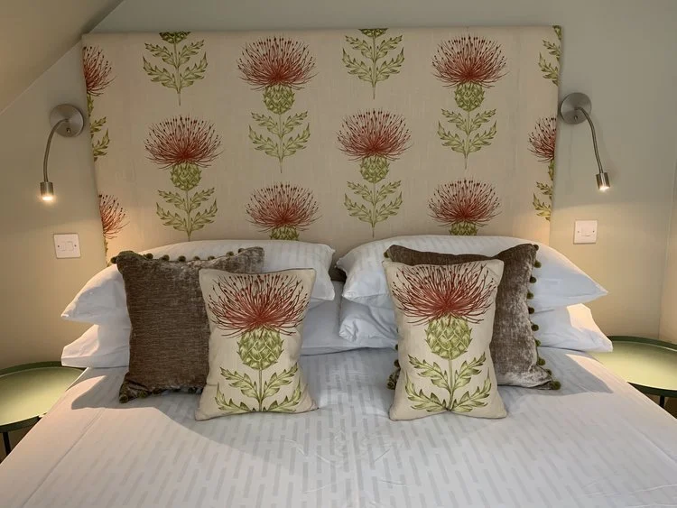 King bedroom in the Hayloft suite