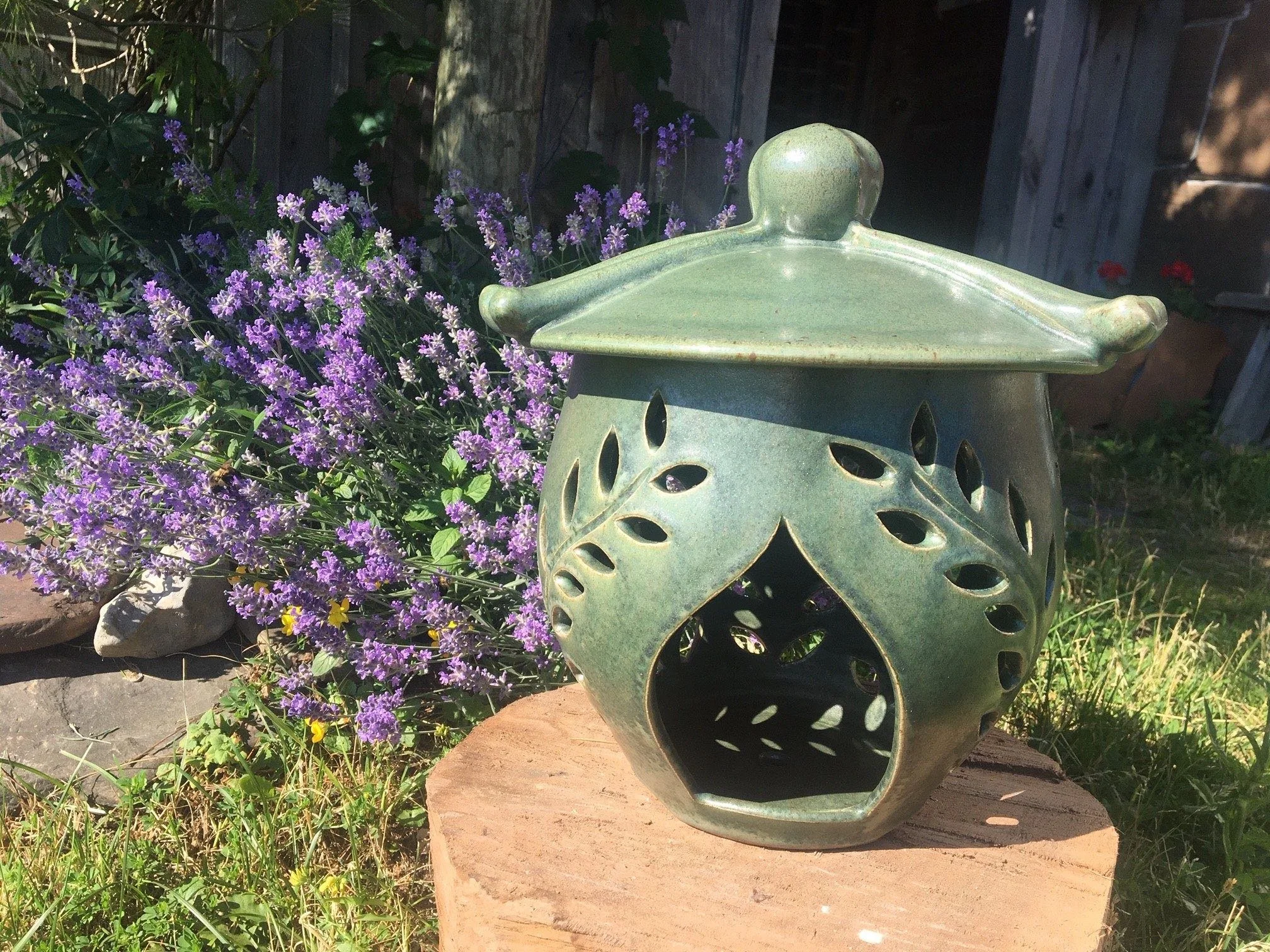 A garden lamp