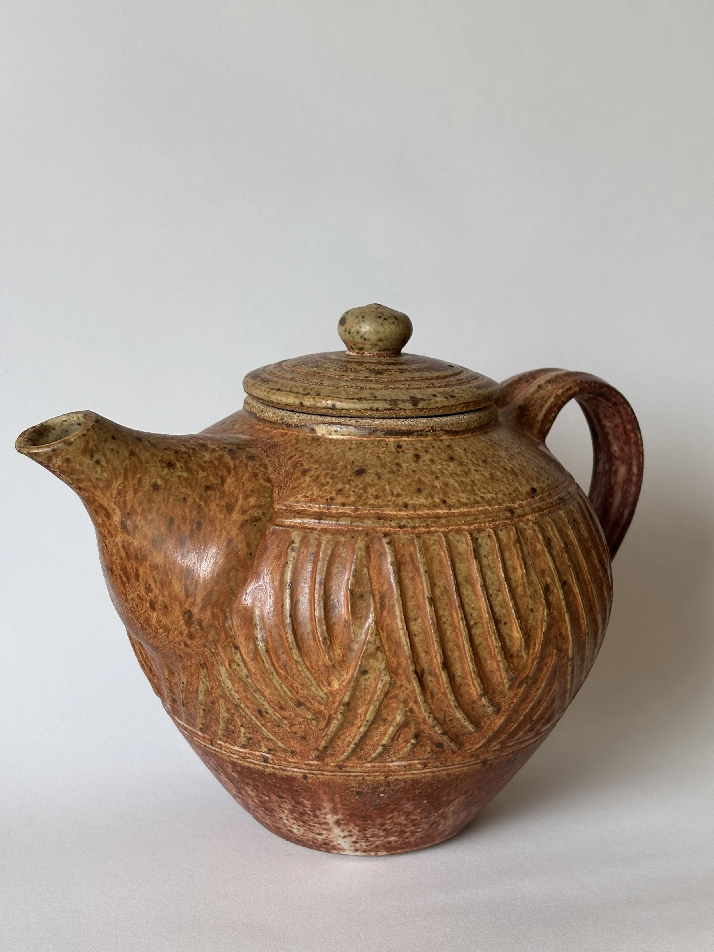 Carved Teapot