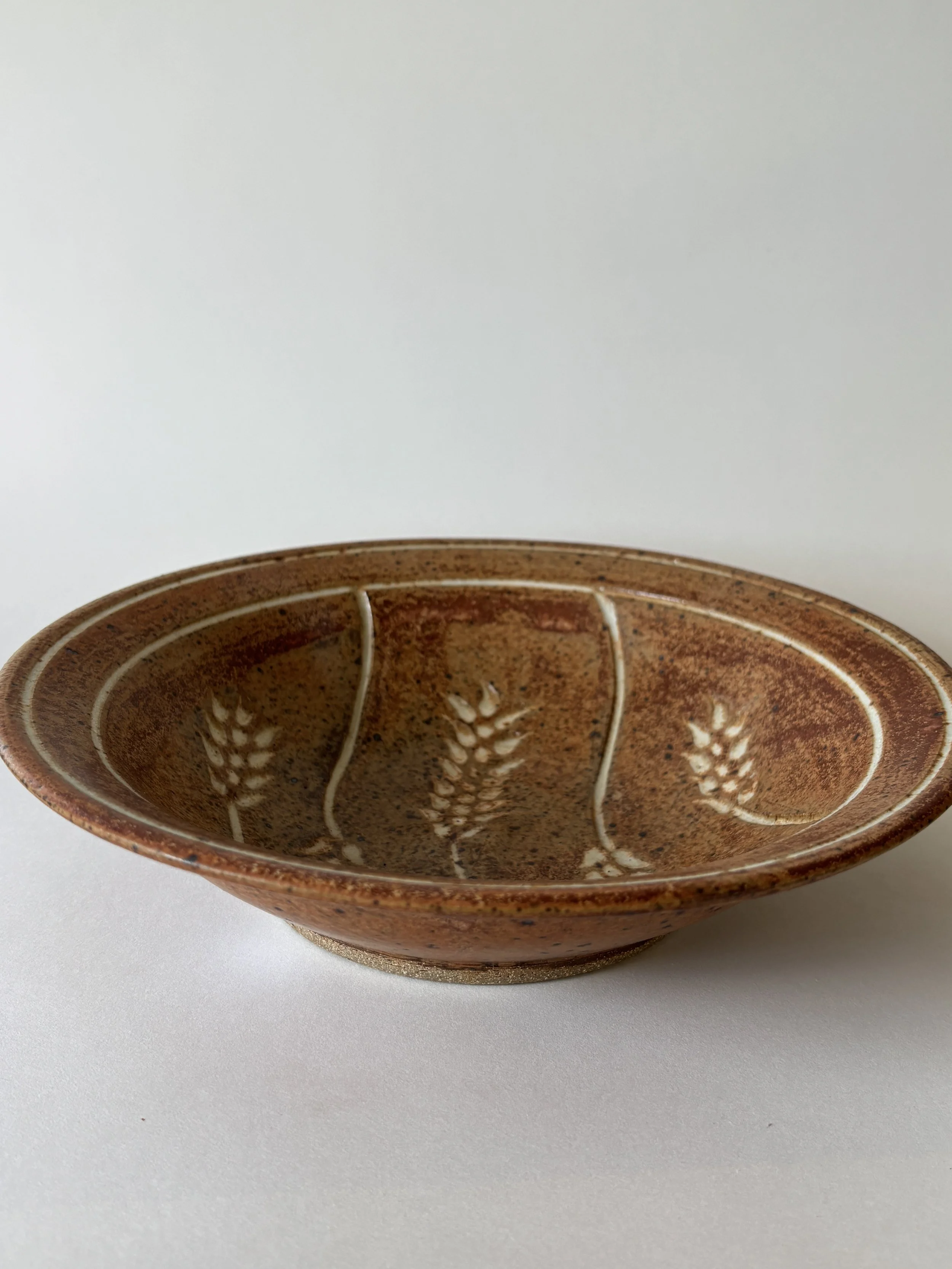 Wheat Pattern Pasta Bowl
