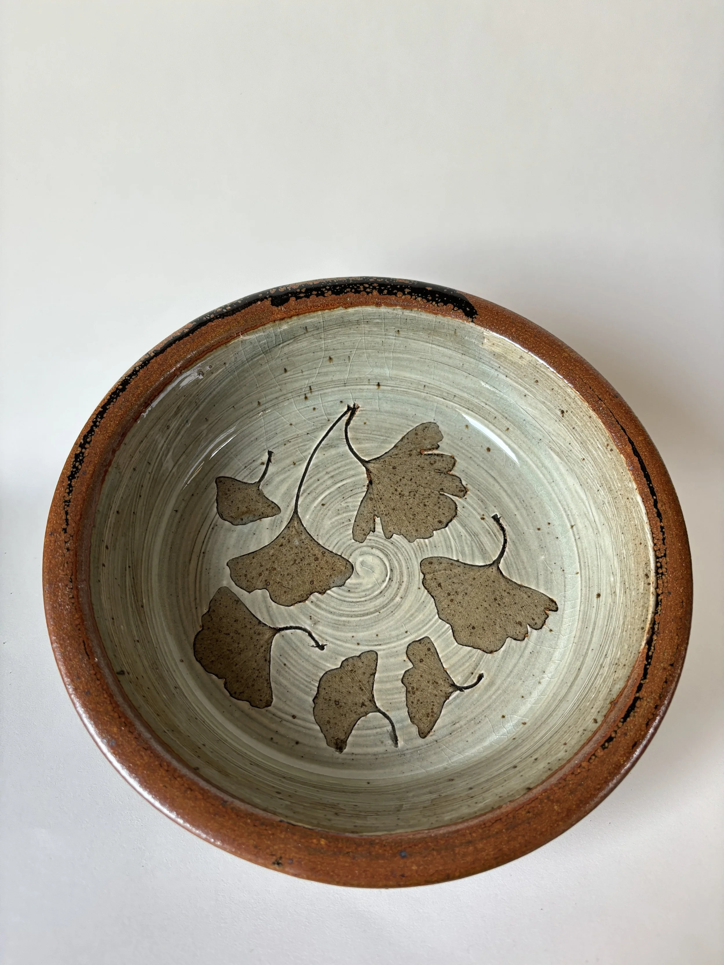 Leaf Impression Pie Plate