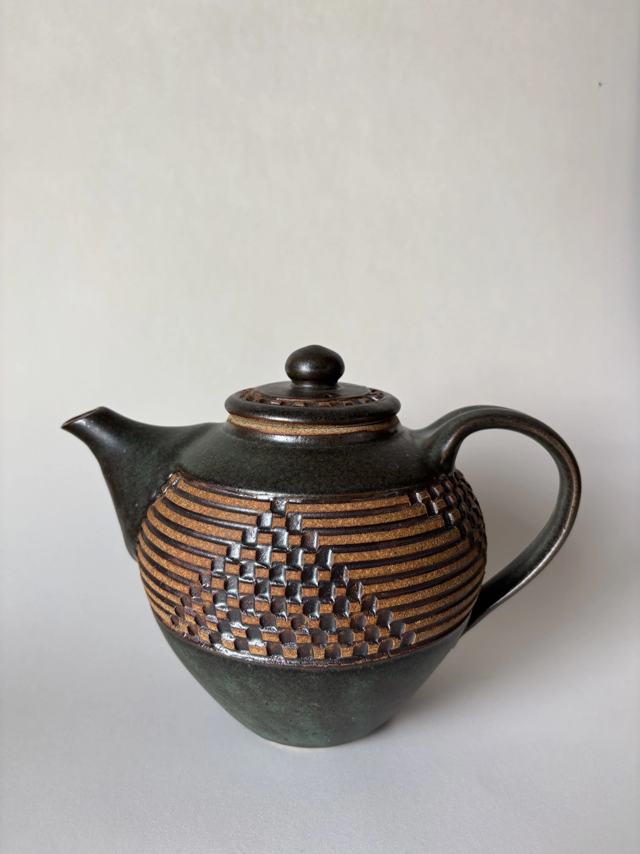Basketweave Teapot