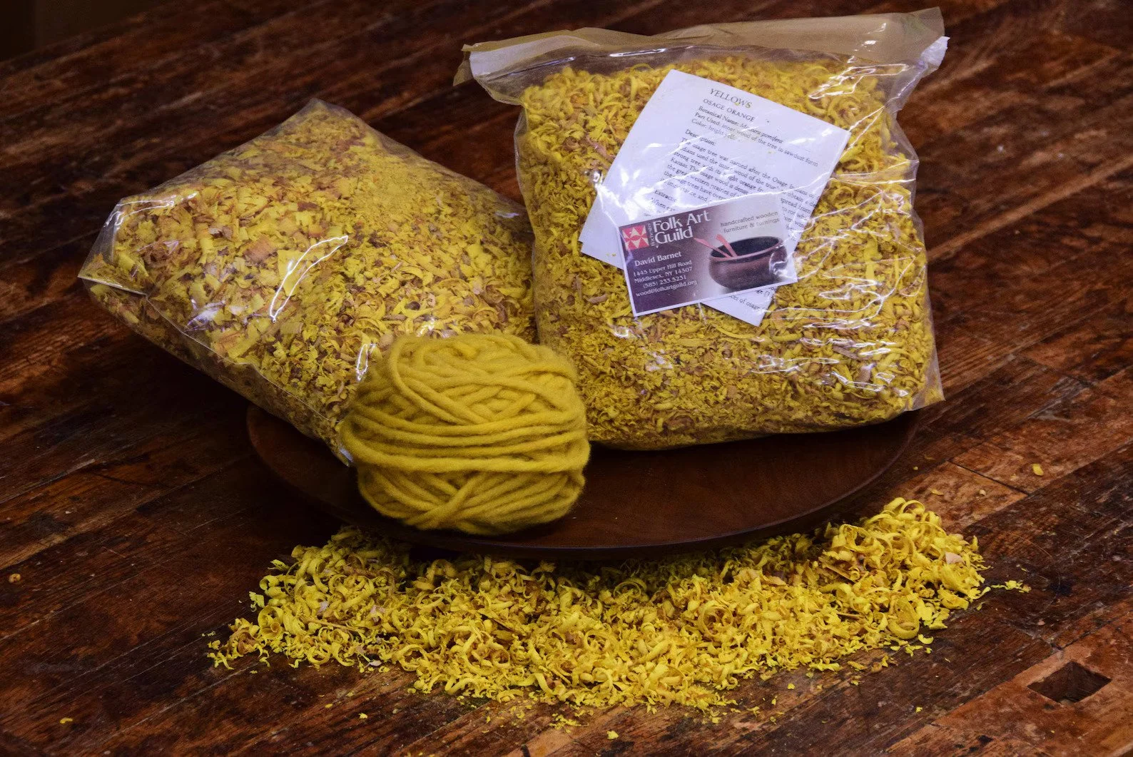 Osage Orange Wood Shavings (for natural dyeing)