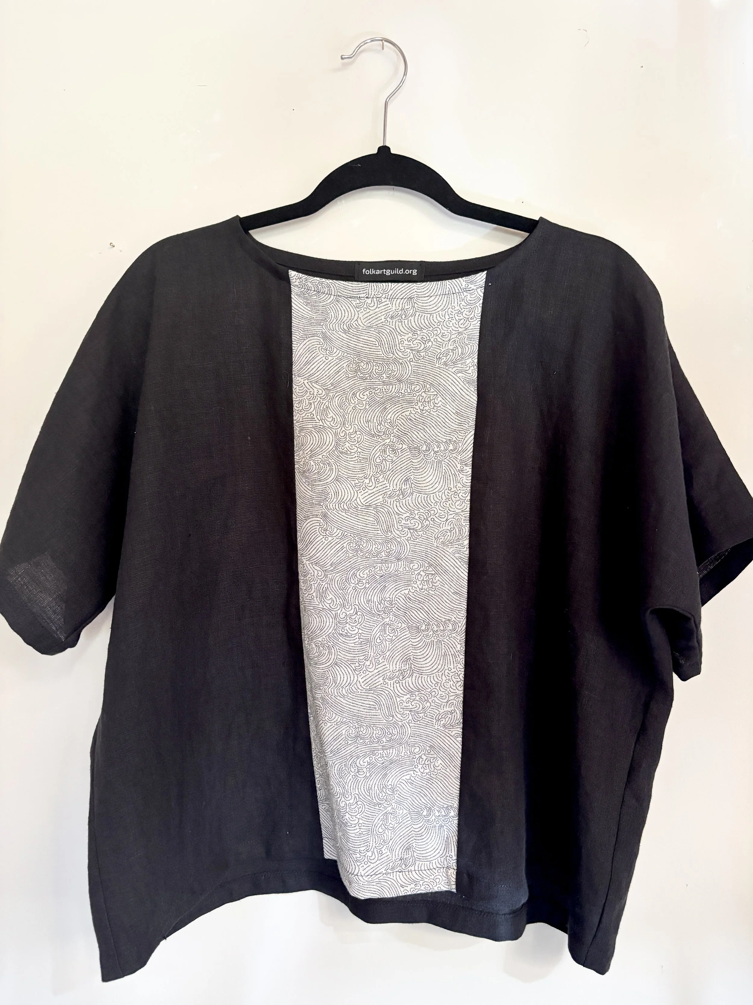 Linen Tee With Japanese Insert