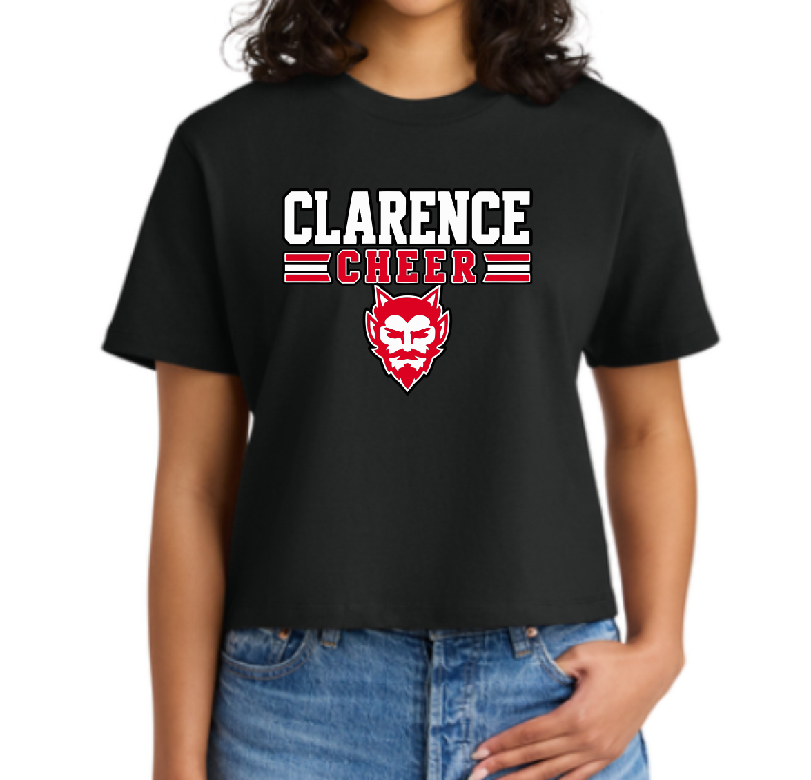 clarence cheer boxy crop tee black option 3.png