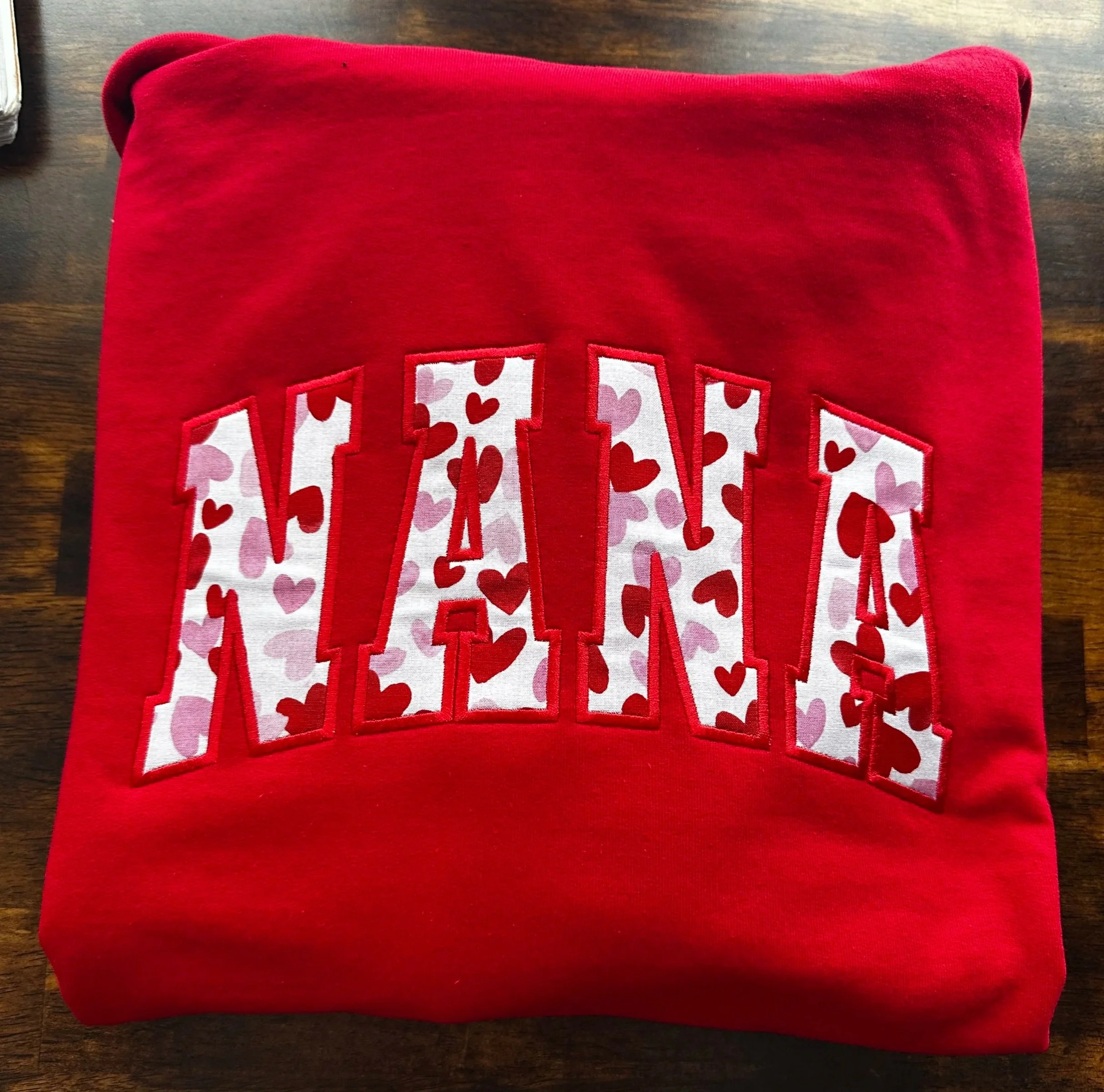 NANA Customizable Embroidered Crewneck Sweater