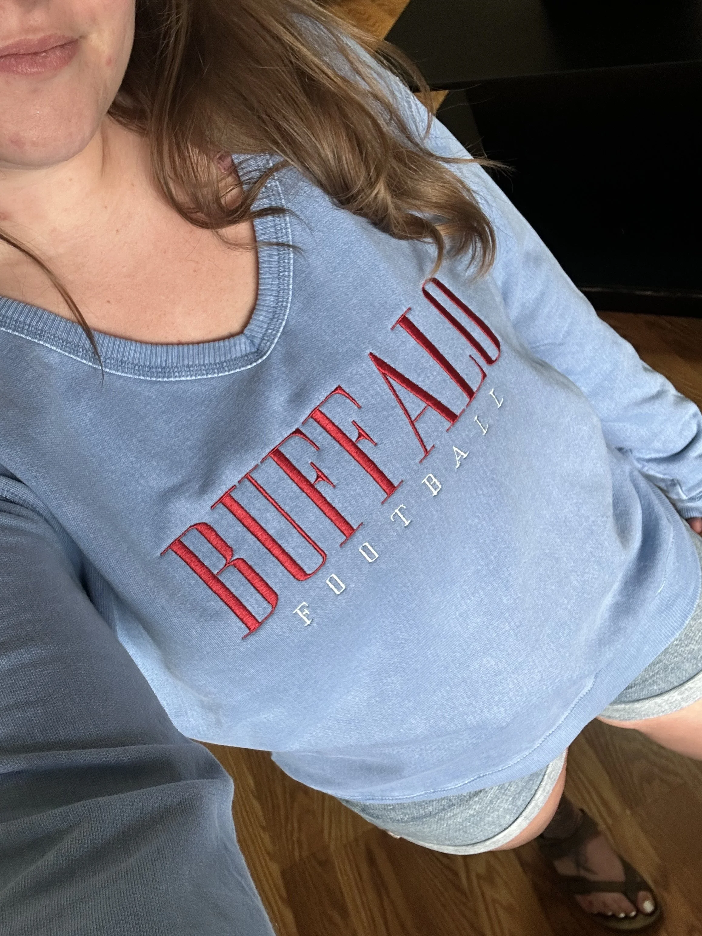Buffalo Football Woman's V-Neck Sweater