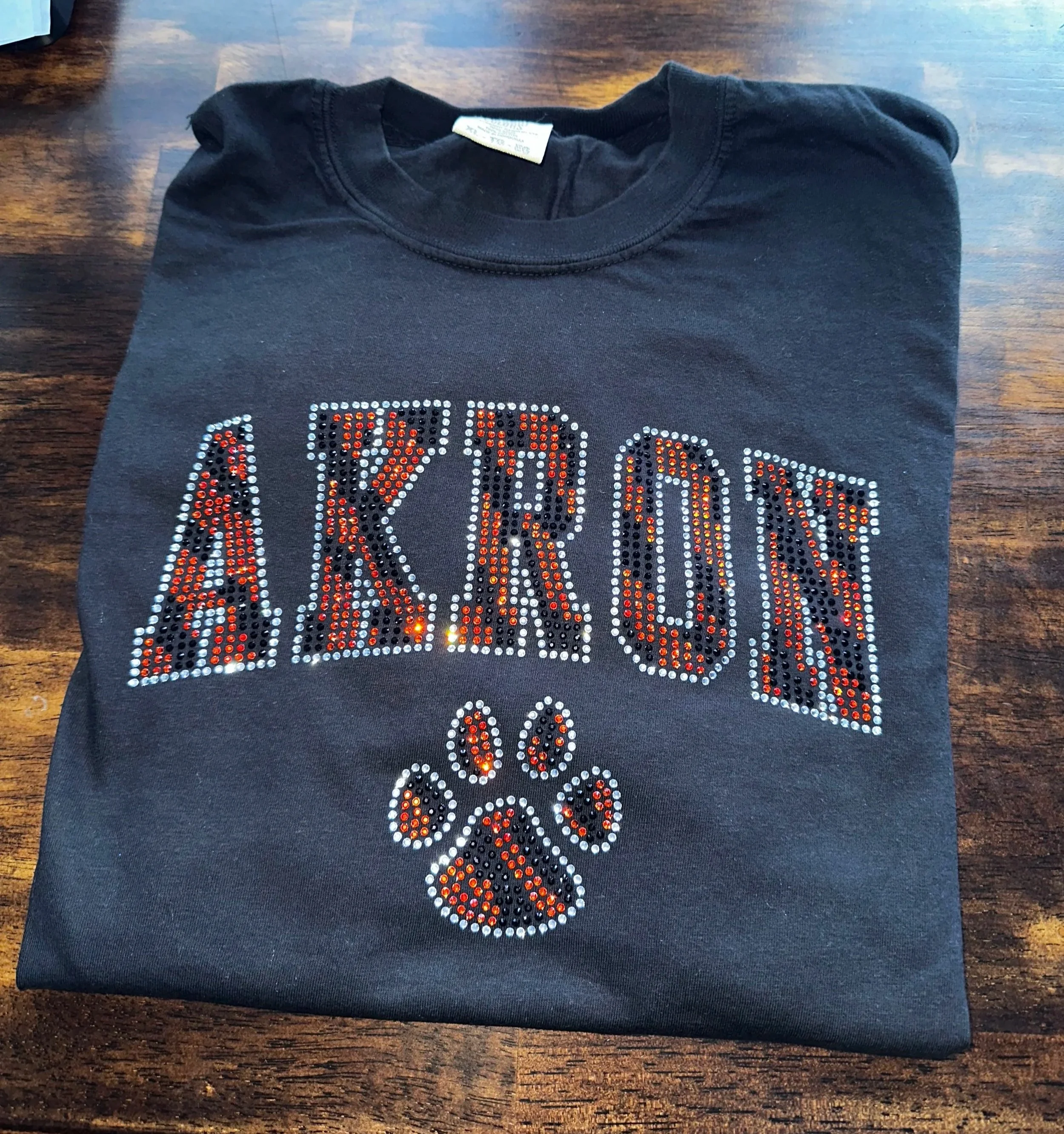 Akron Tigers Rhinestone Apparel