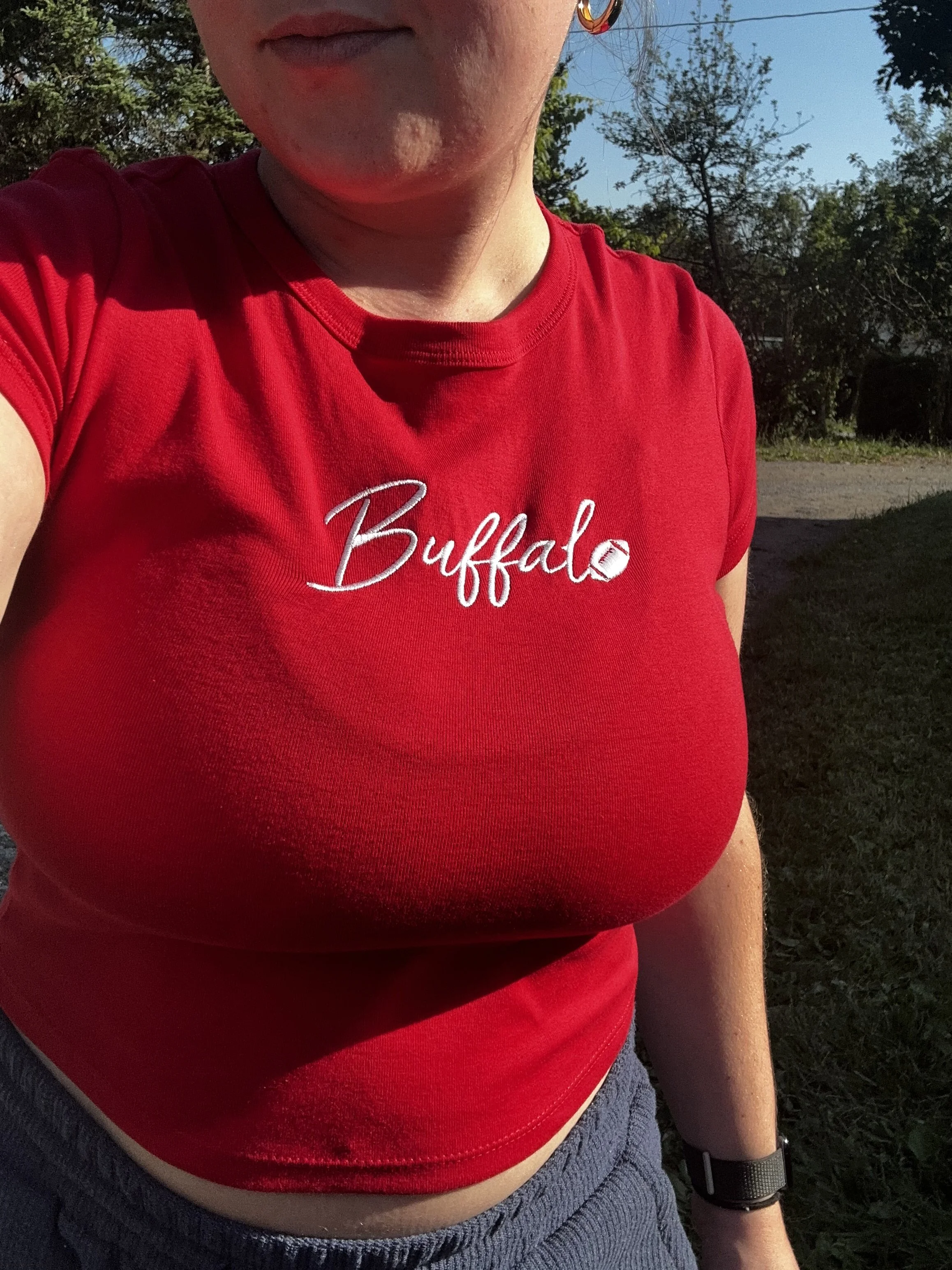 Buffalo Embroidered Baby Tee