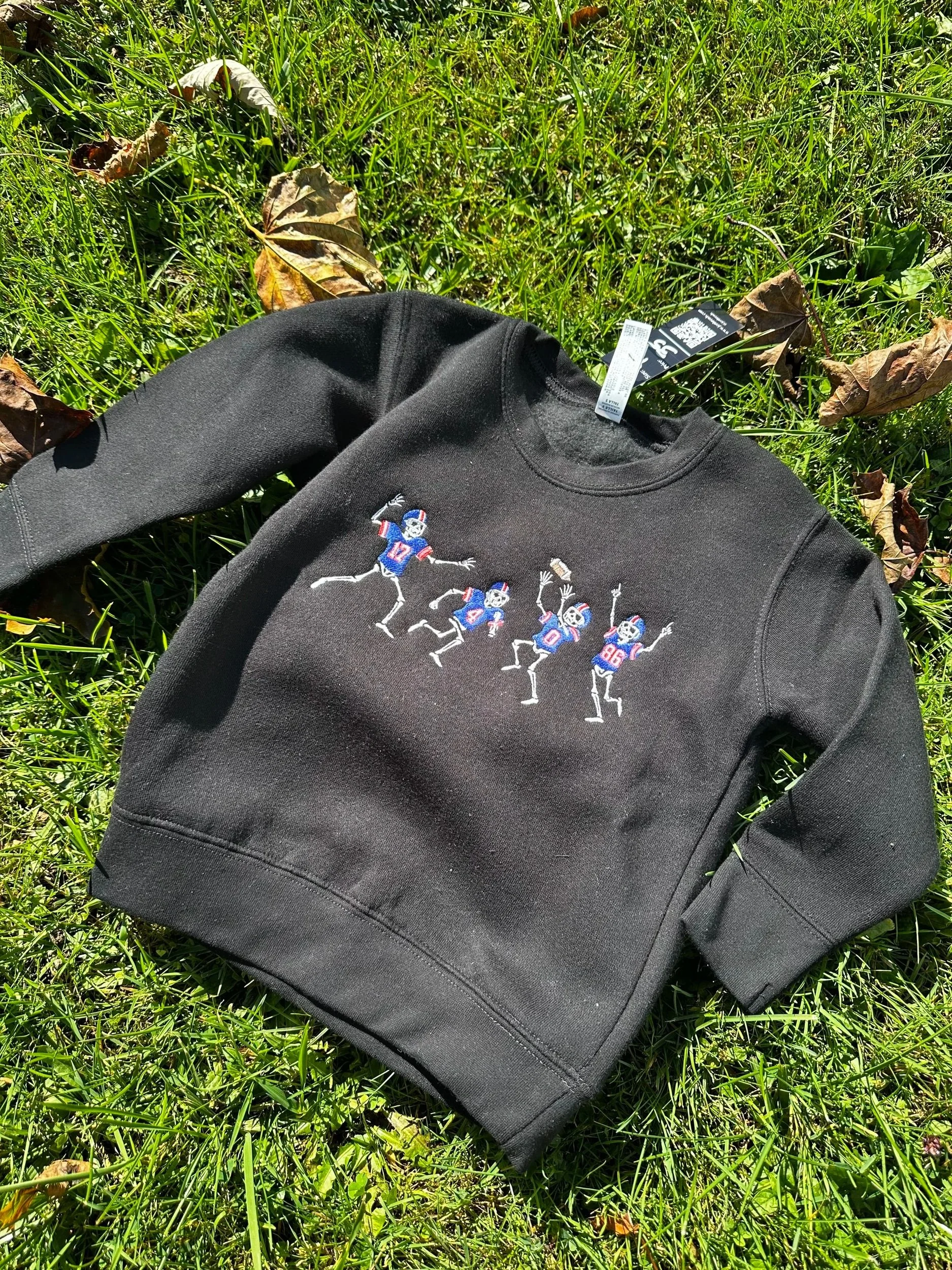 Buffalo Skellies Embroidered Toddler Crewneck
