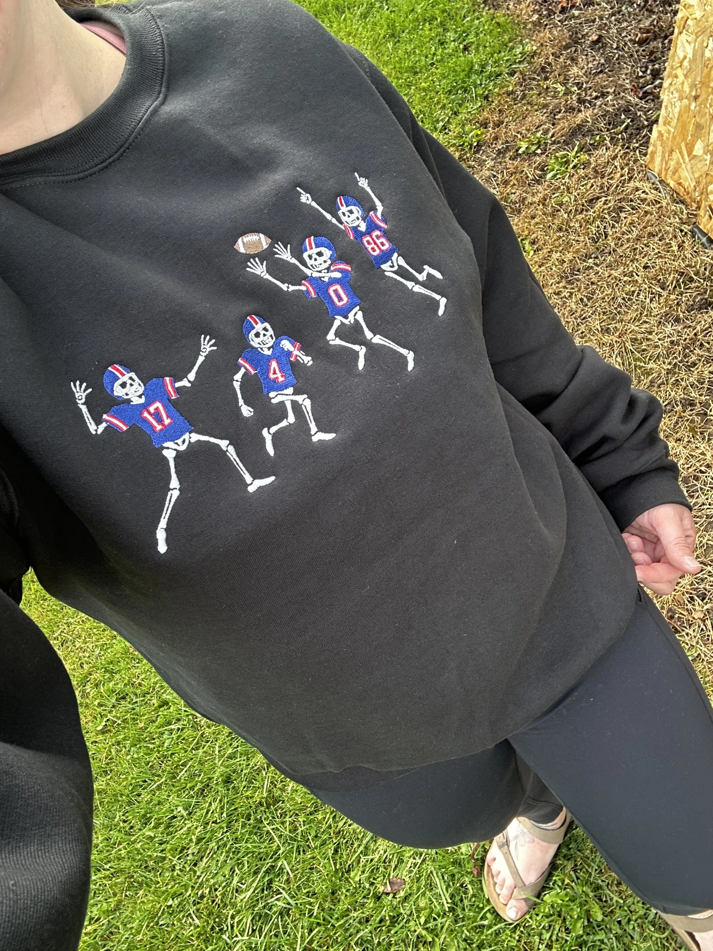 Buffalo Skellies Embroidered Crewnecks