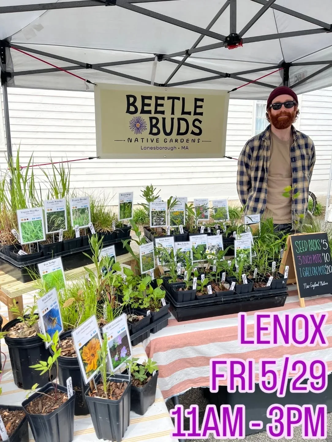 Lenox Farmers Market
Friday 5 / 29
11 am - 3 pm
Plants
Seeds
Bugs
Garden Talk 
See 
You
There