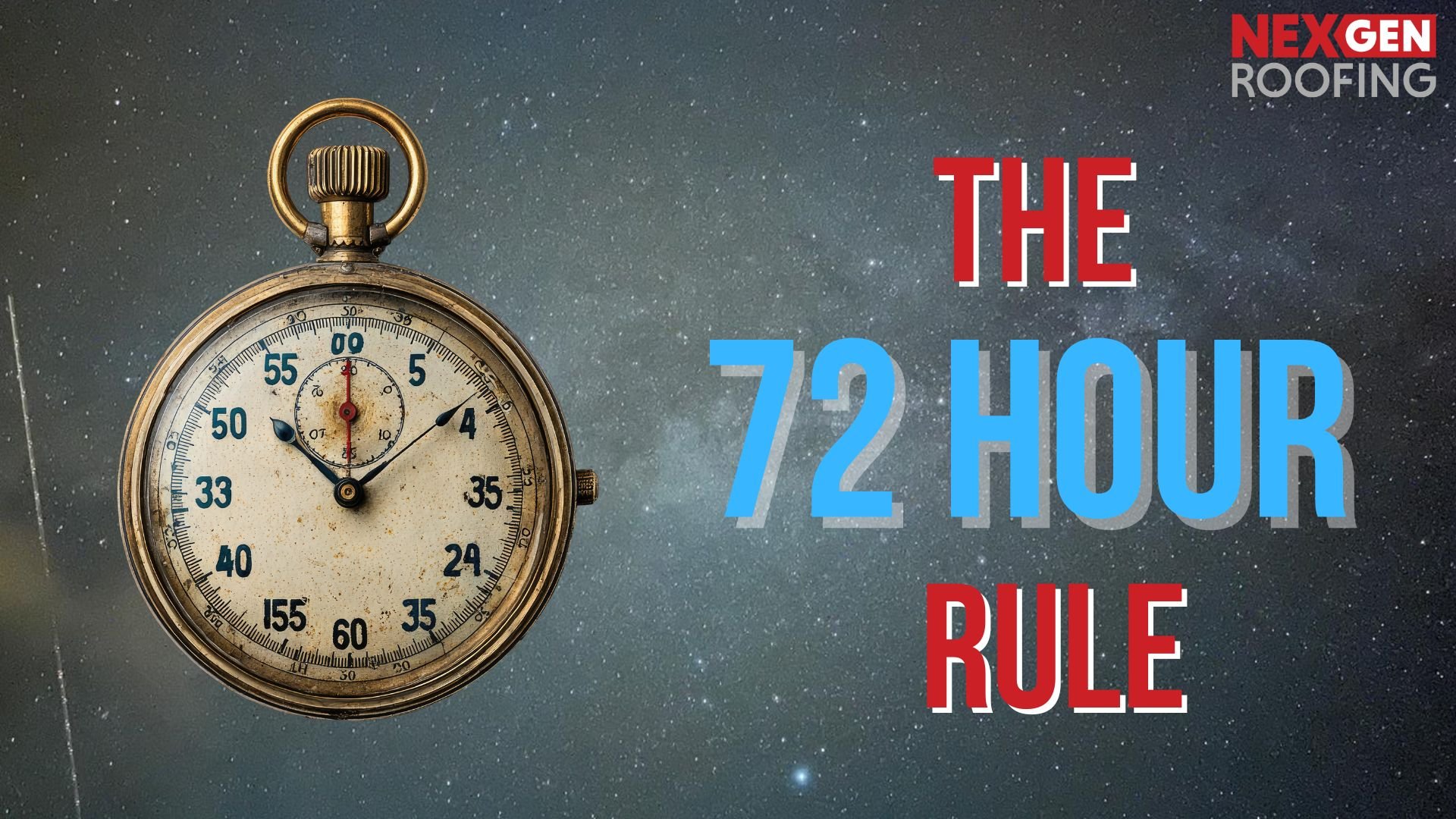 The 72-Hour Rule: Why Water Damage Gets Worse Fast — and What to Do the Moment Your Roof Leaks