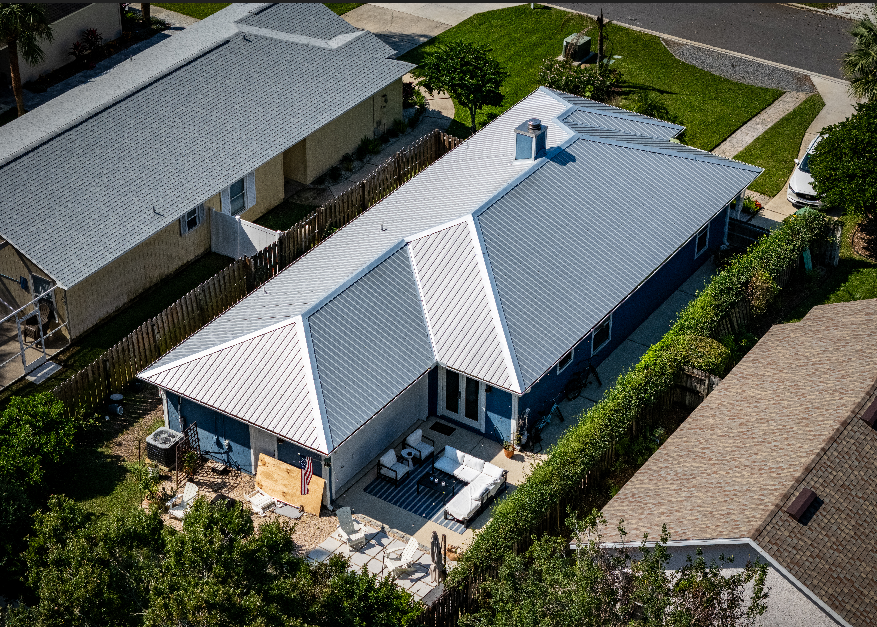 Metal roof in Jacksonville Beach