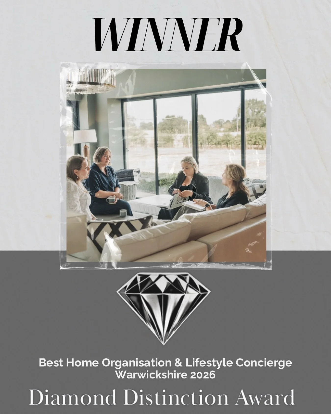 I got a phone call earlier this week to say that we&rsquo;d been nominated for an award, which was a lovely surprise as I had no idea about it! 

To then find out that we actually WON was delightful. 

Best Home Organisation &amp; Lifestyle Concierge