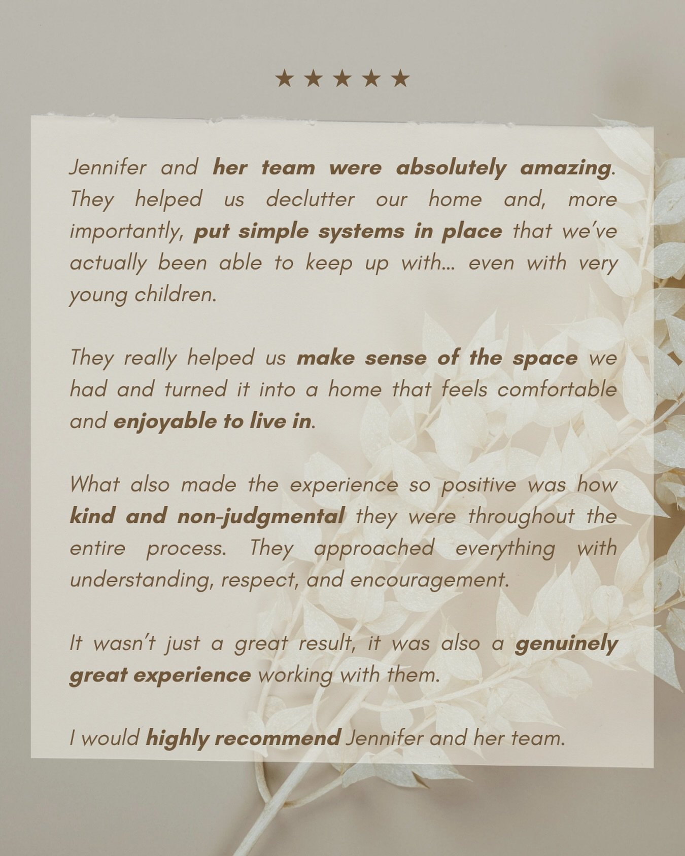 Getting reviews like this makes our day. 

We&rsquo;ve worked with this particular client for several months, targeting different areas and rooms and making sense of what was an awkward and difficult space. 

To read how positive it has been for her 