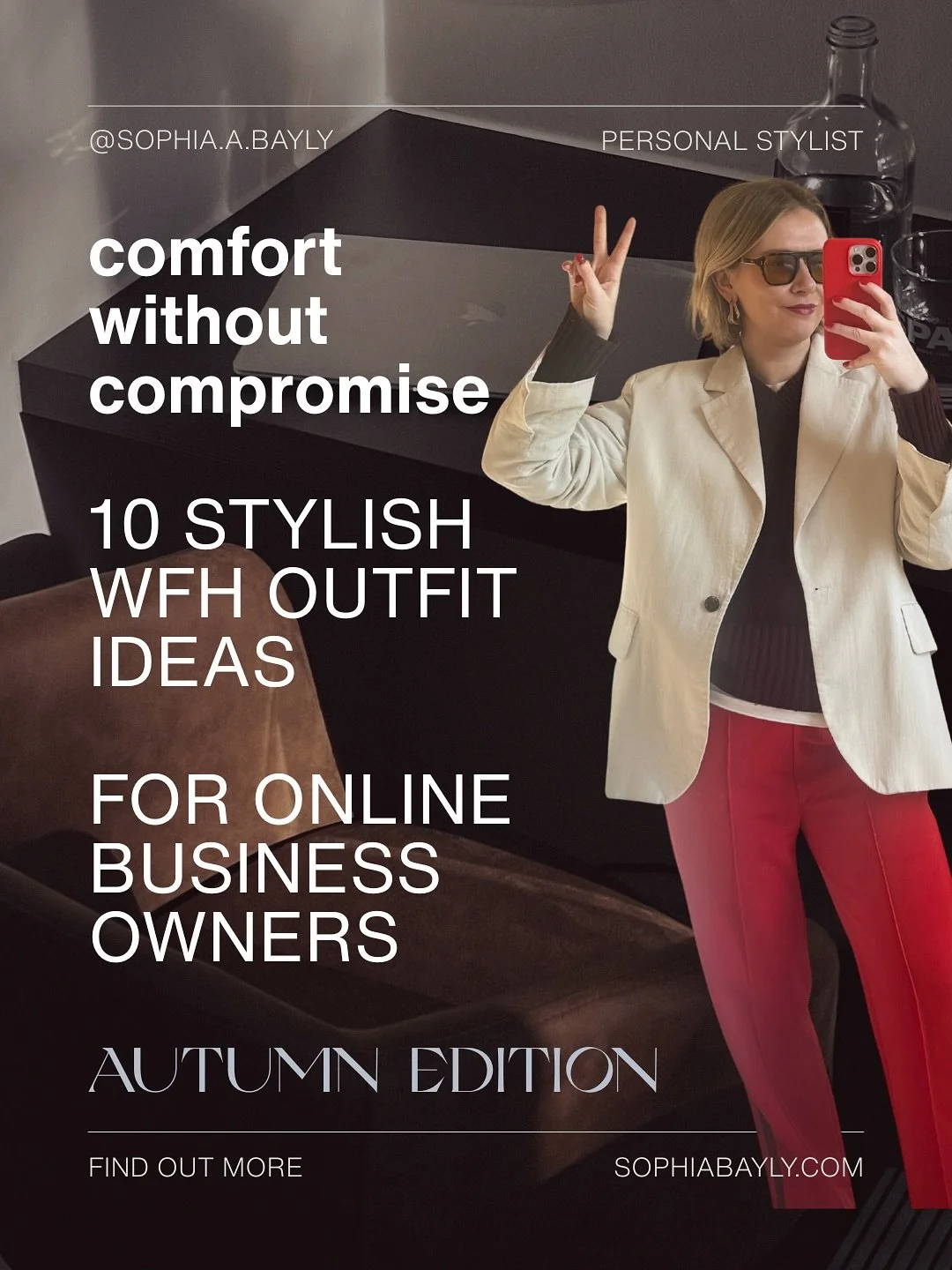 As a female founder who spends 90% of my time working from my home office, the only people that see my outfits regularly are my husband, my post-man and my barista.  
So I get it when EVERY clients says they&rsquo;ve found themselves in an uninspired