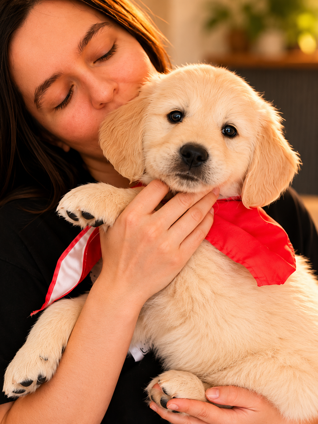 Puppies raised with socialization and enrichment before temperament testing