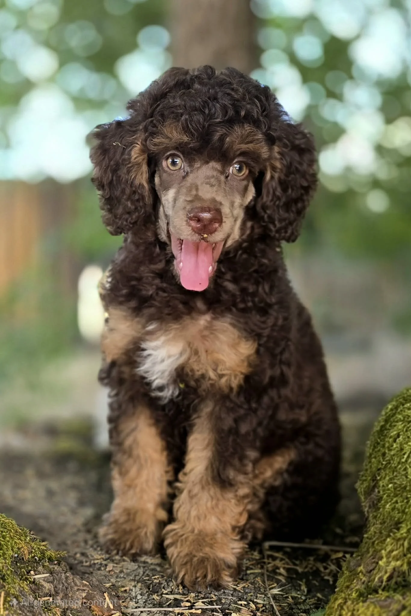 oregon bred brown phantom mini poodle pupy from pippin stud