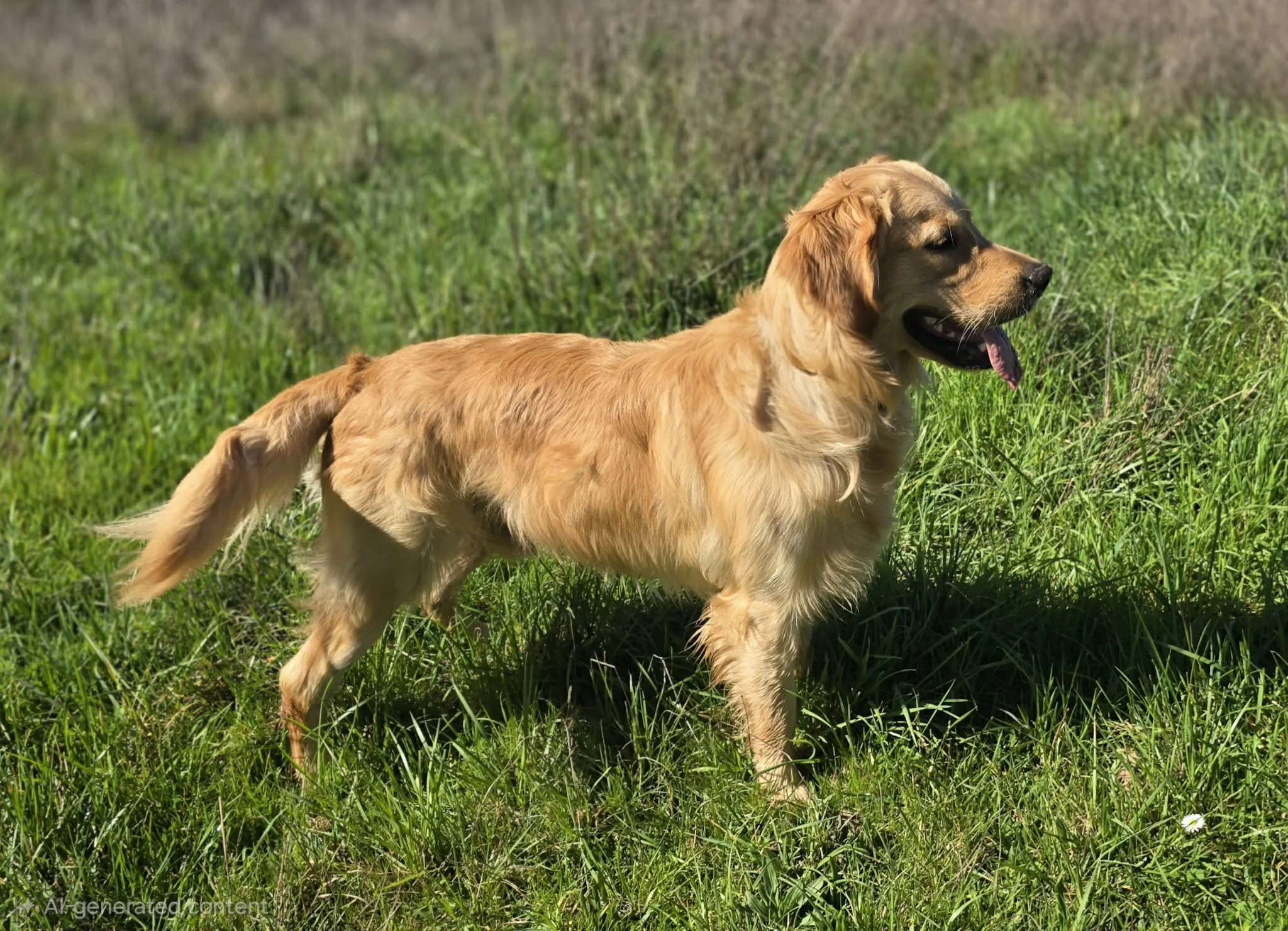 Boone Golden Retriever stud stacked in show pose UKC Champion with strong structure Oregon breeder