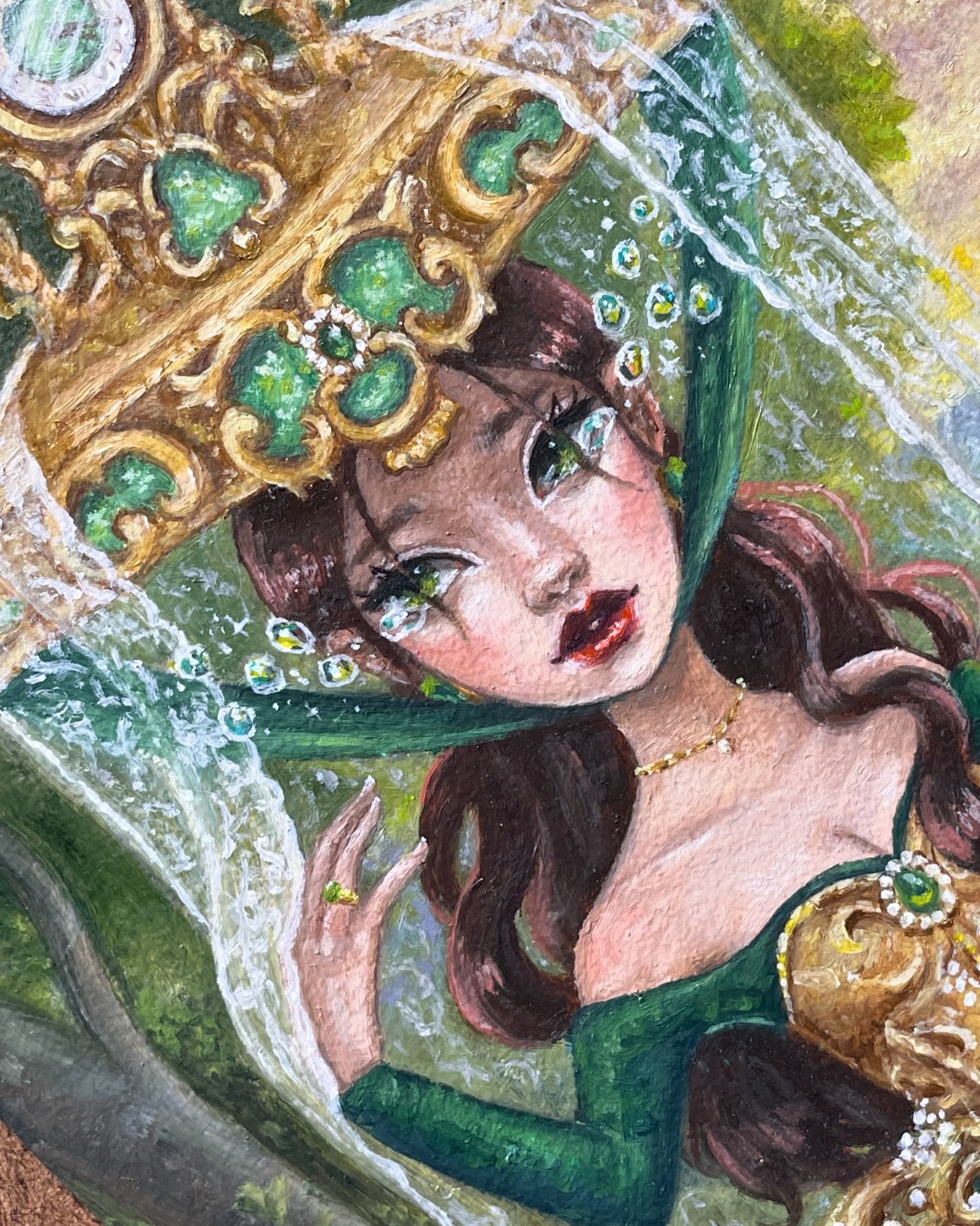 ✨ Sneak peek of my painting for @wowxwow_art upcoming MicroVisions 7 show. Opening May 3rd.

#beautifulbizarre #oilpainting #oilportrait #wowxwow_art #microvisions7