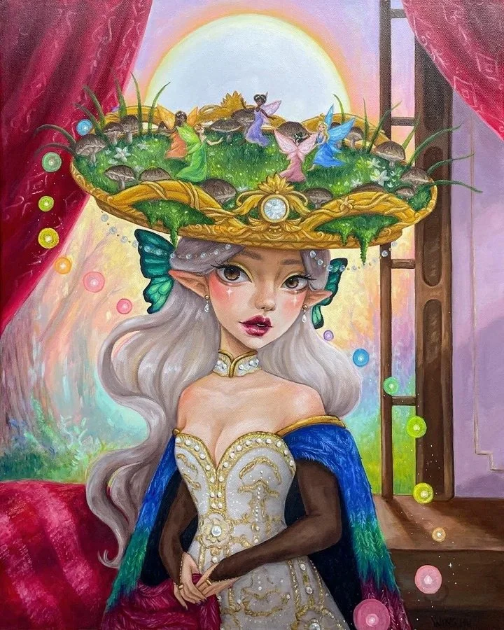 Dance of the Fairies - Magical Fae Original Oil Painting