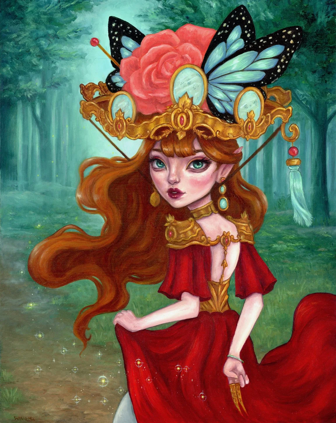 Soul Collector - Magical Fae Oil Painting